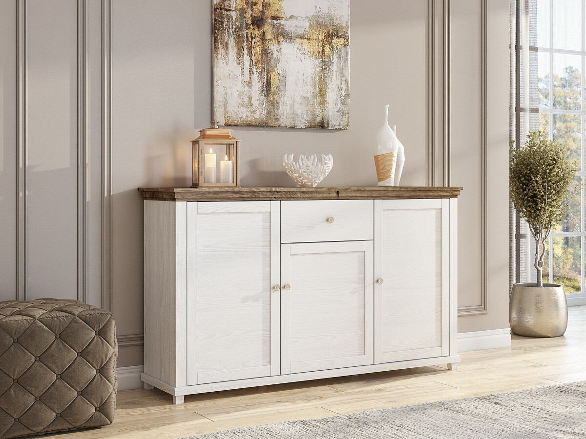 Komoda Tolnue 106 (Beljeni jasen + Храст лефкас)