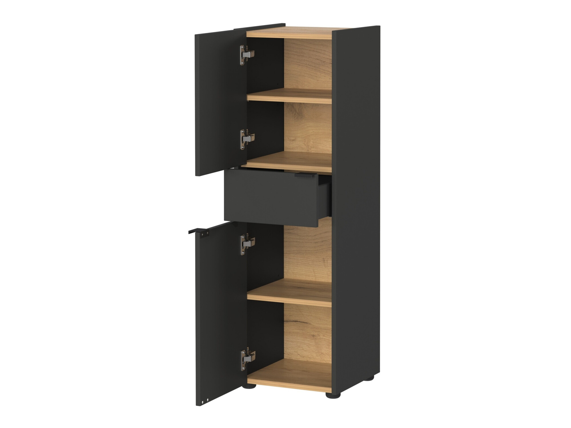 Ormarić za kupatilo Ventei 101 (Graphite + Navarra hrast)