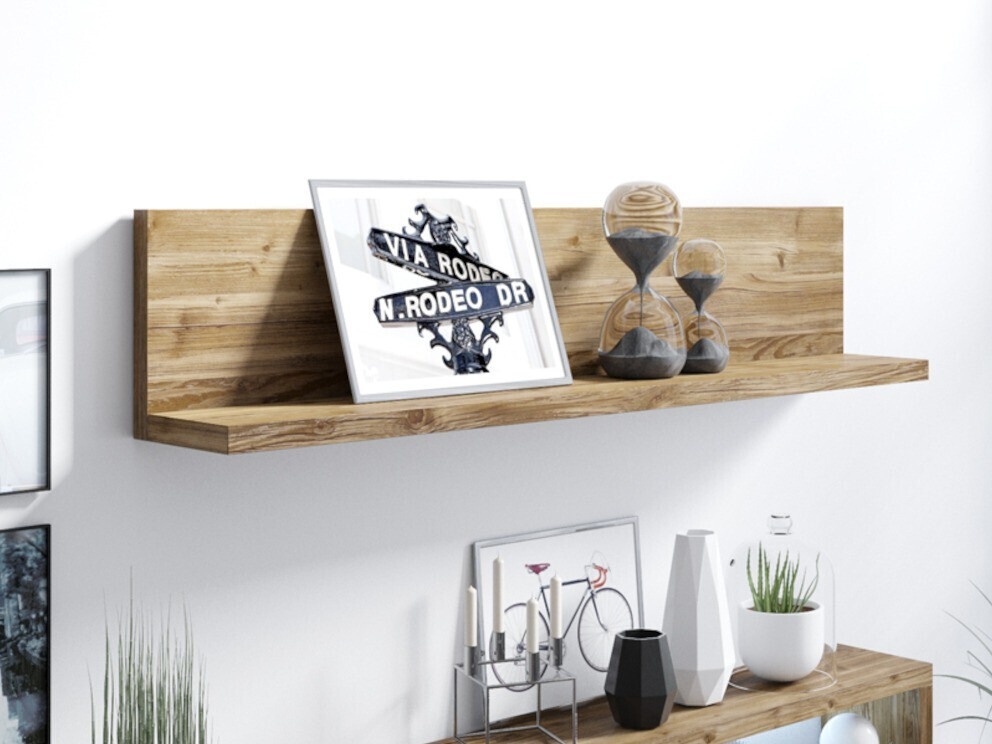 Zidna polica Lutiva 102 (Tamna smrča)