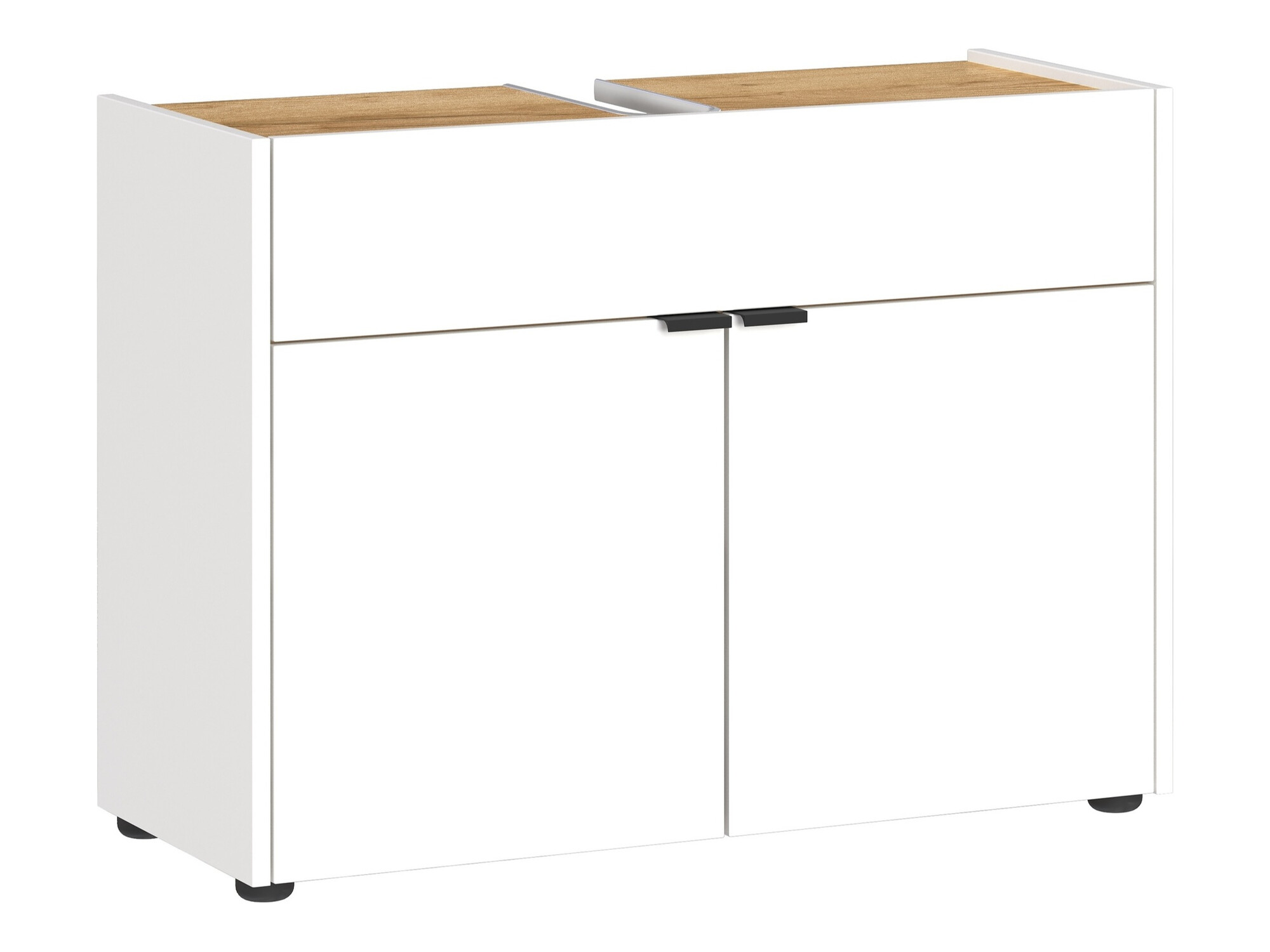 Set za kupatilo Ventei 104 (Belo + Navarra hrast)