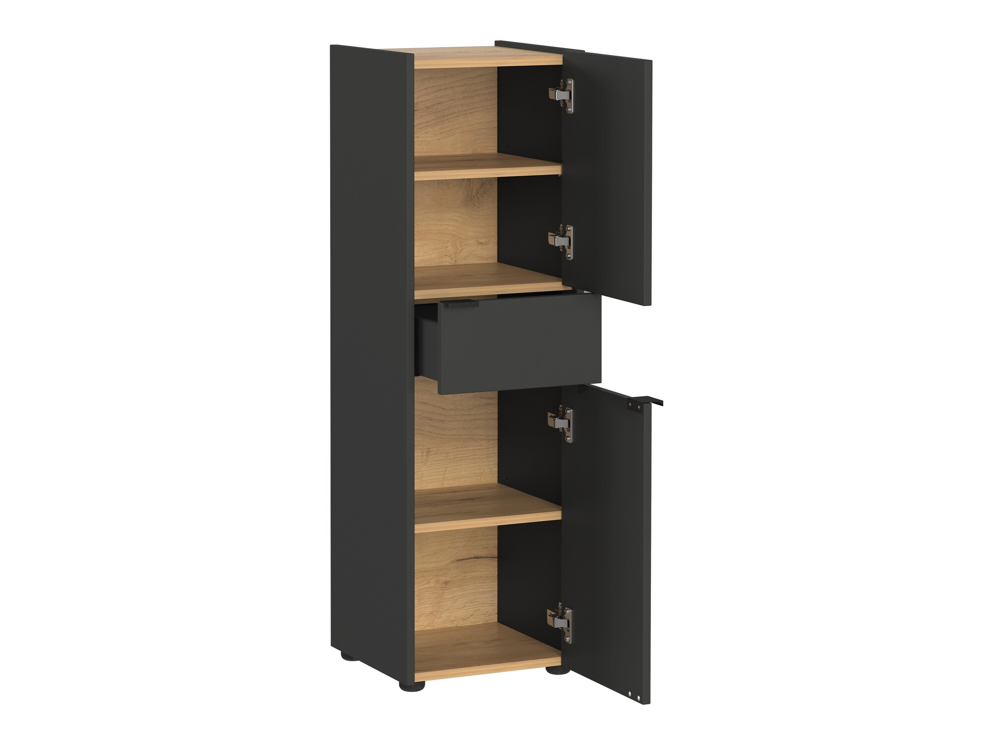 Set za kupatilo Ventei 106 (Graphite + Navarra hrast)