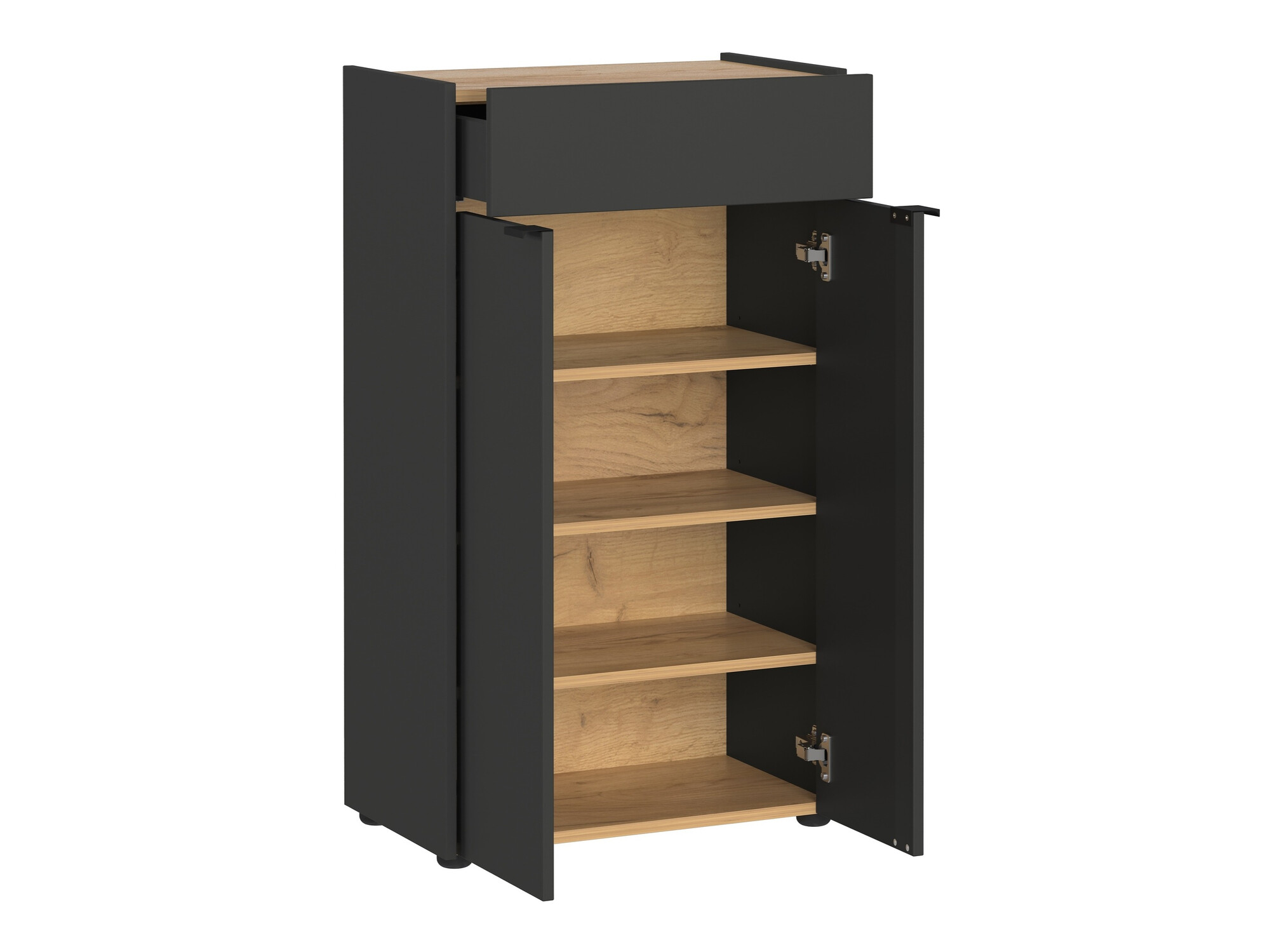 Set za kupatilo Ventei 110 (Grafit + Navarra hrast)