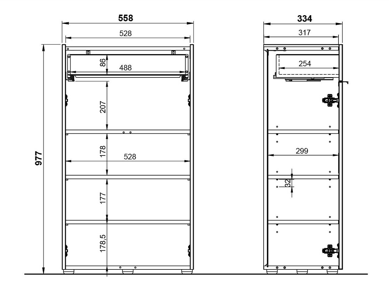 Set za kupatilo Ventei 110 (Graphite + Navarra hrast)