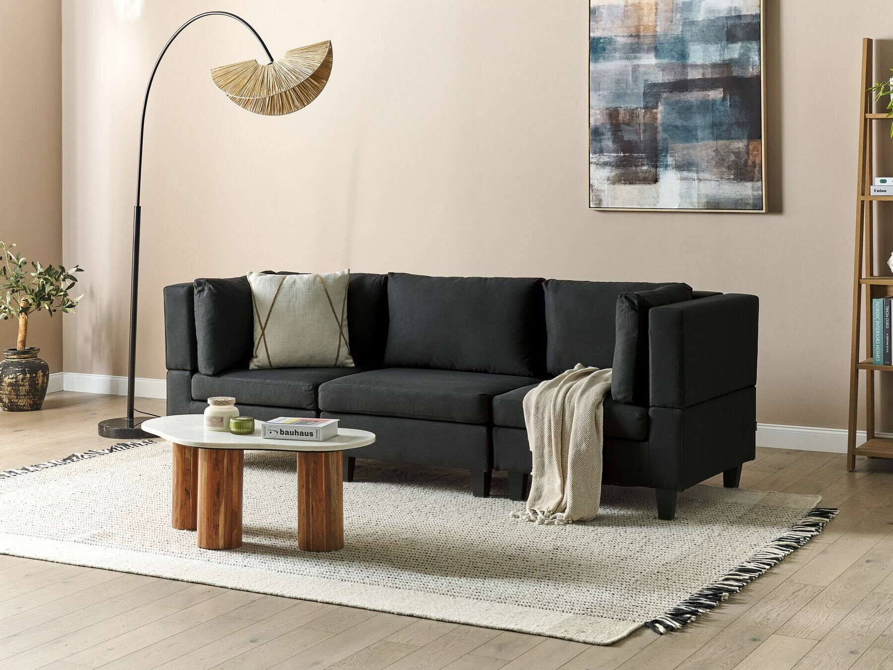 Modularna fotelja Elbmeli 101 (Crno)