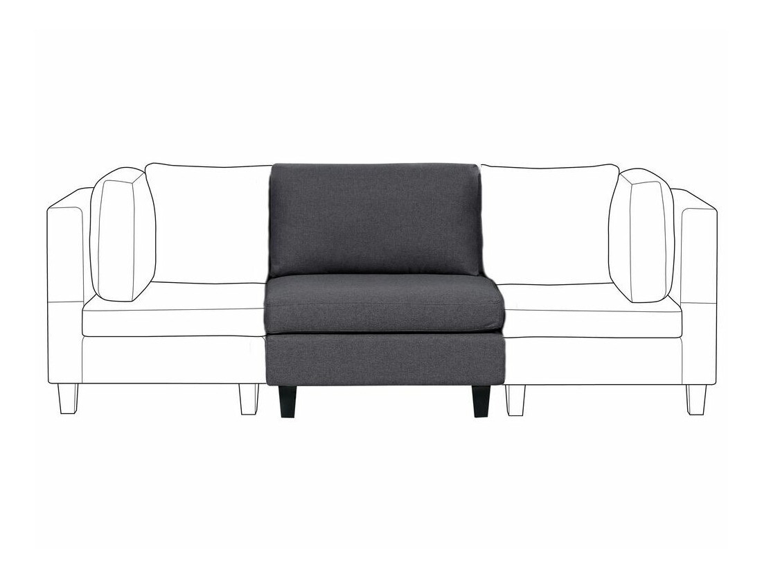 Modularna fotelja Elbmeli 101 (Tamnosiva)