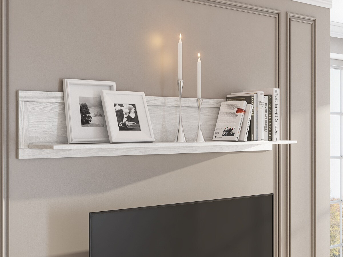 Zidna polica Tolnue 100 (Beljeni jasen)