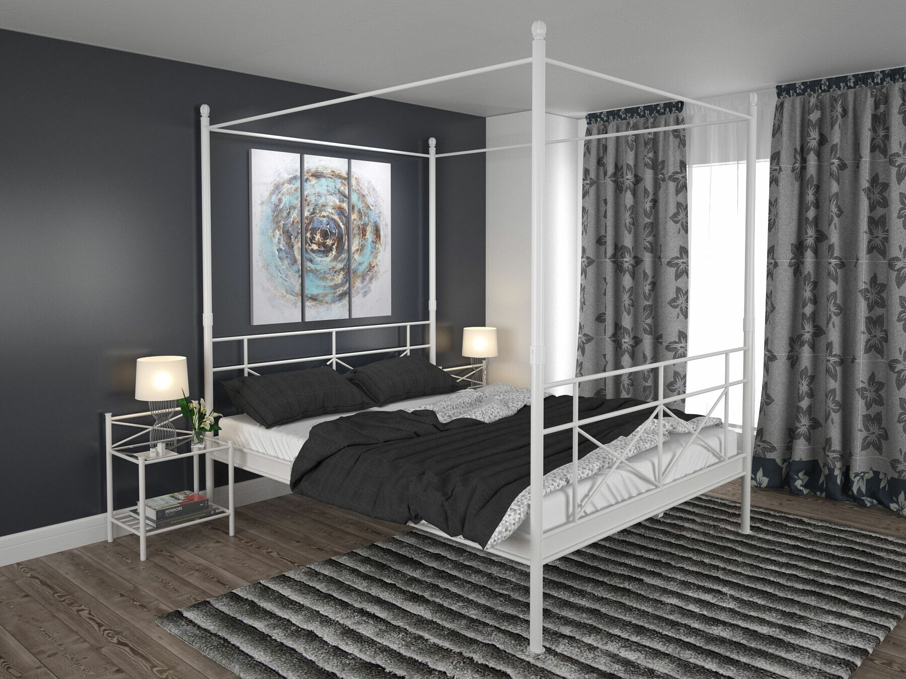 Krevet Denton 1315 (Belo)