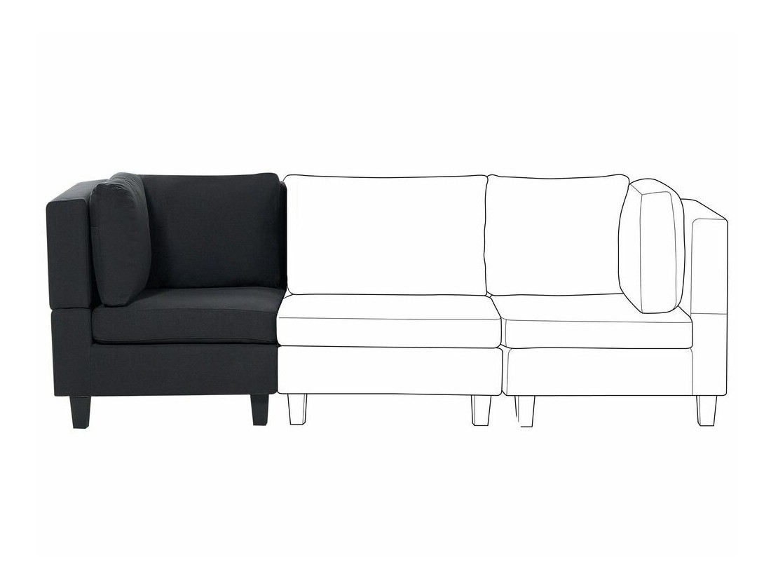 Modularne sedeće garniture Elbmeli 102 (Crno)