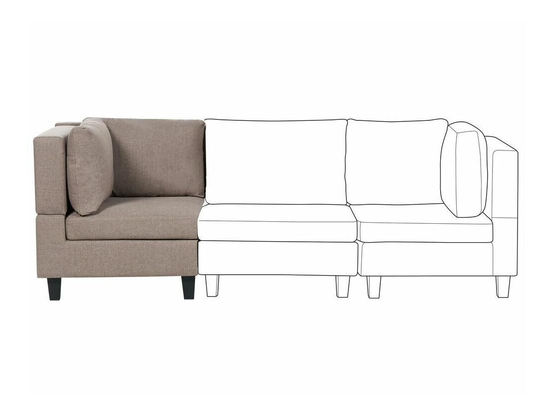 Modularne sedeće garniture Elbmeli 102 (Smeđa)