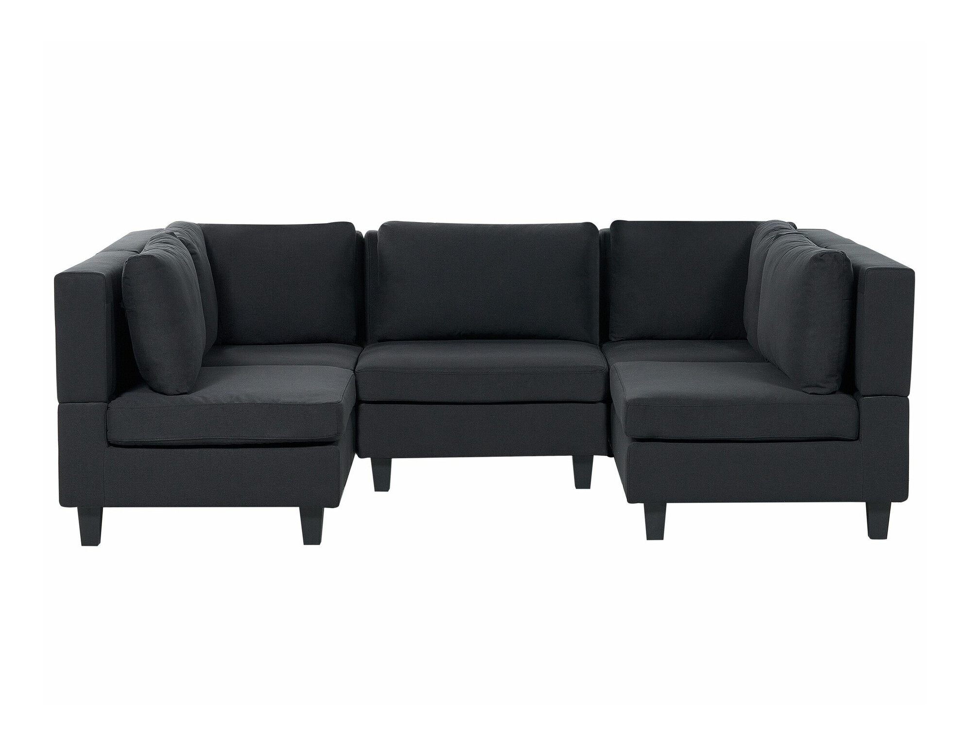 Modularna ugaona garnitura Elbmeli 104 (Crno)