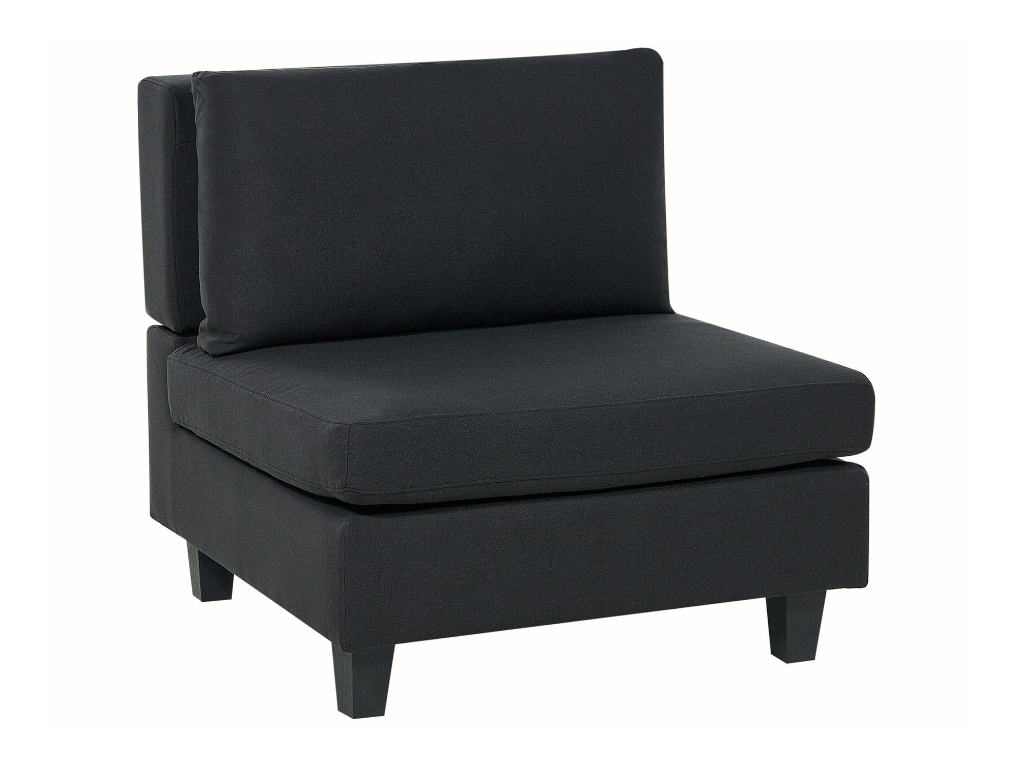 Modularna ugaona garnitura Elbmeli 104 (Crno)
