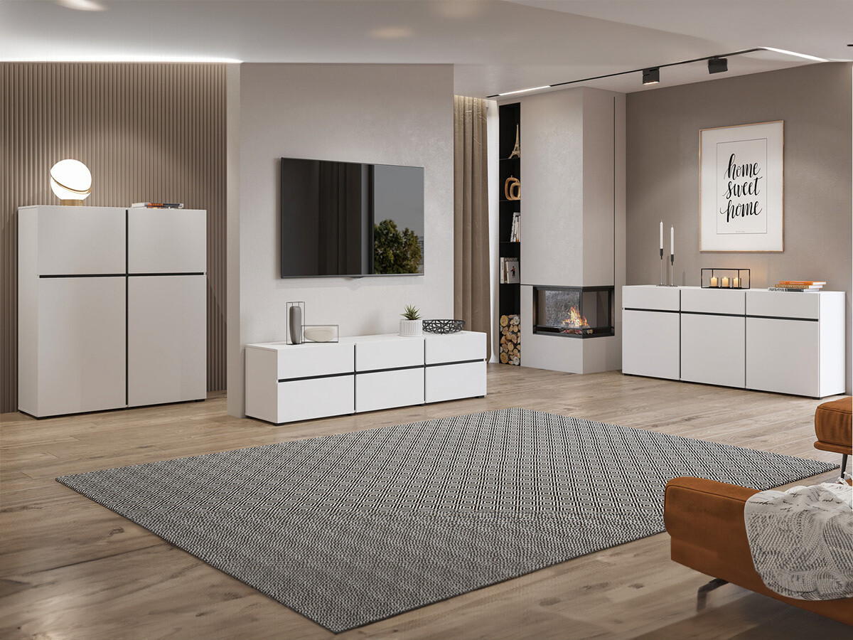 Set za dnevnu sobu Alfere 106 (Belo)