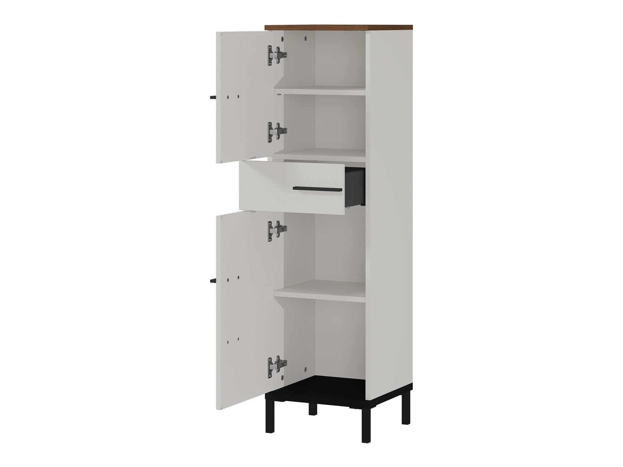 Set za kupatilo Ruvlevu 104 (Svetloosiva + Orah)