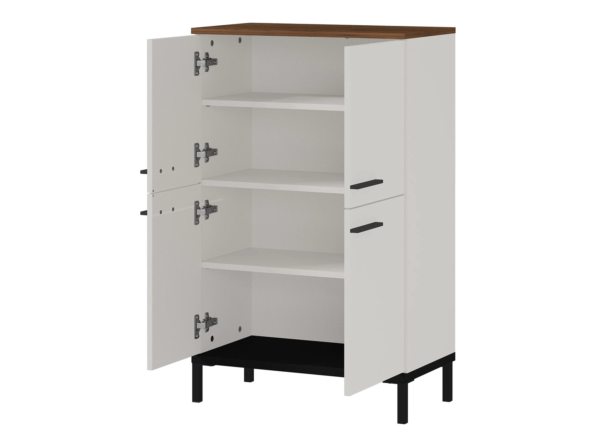 Set za kupatilo Ruvlevu 104 (Svetloosiva + Orah)