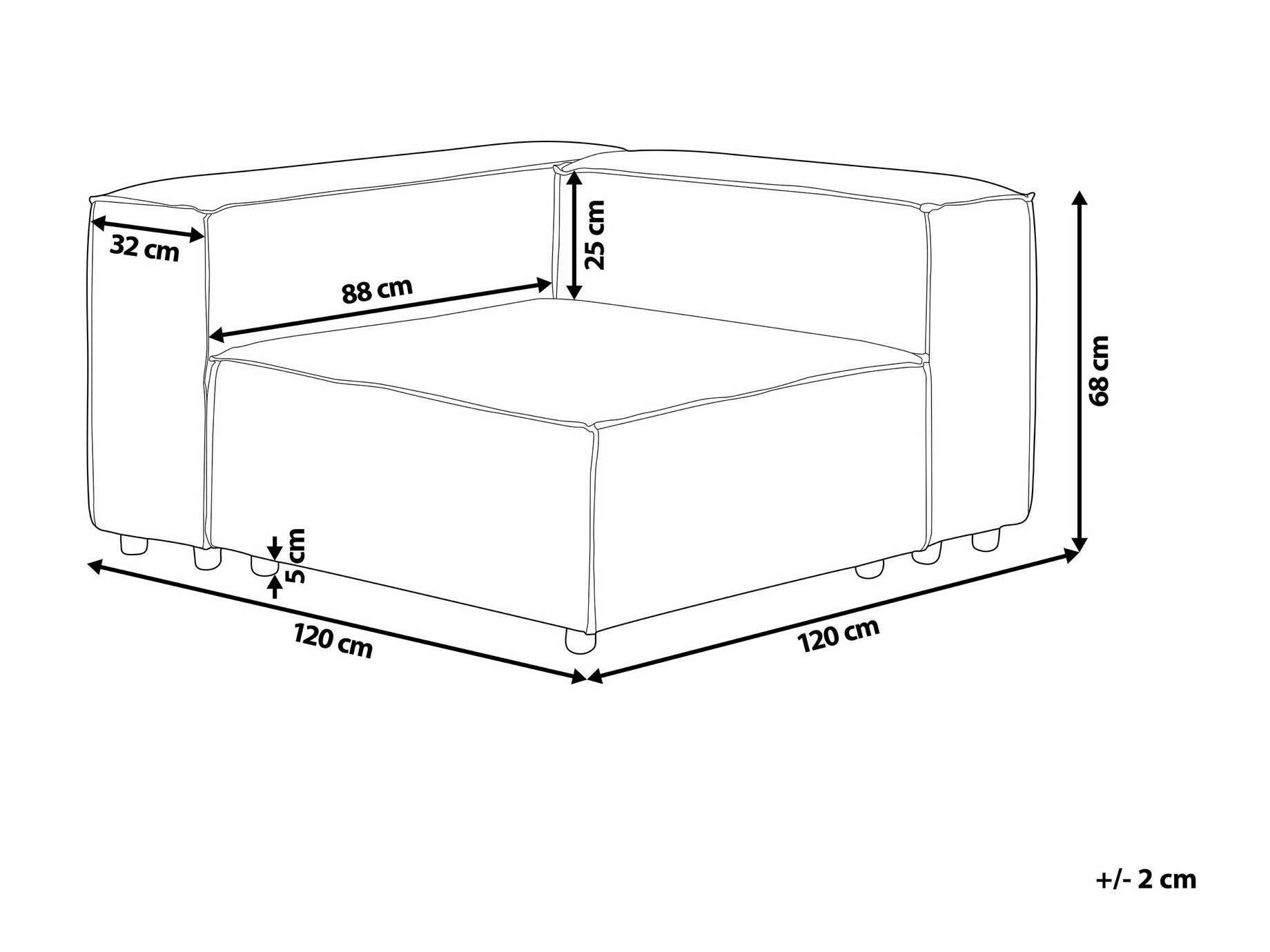 Modularne sedeće garniture Enofloi 102 (Bež)