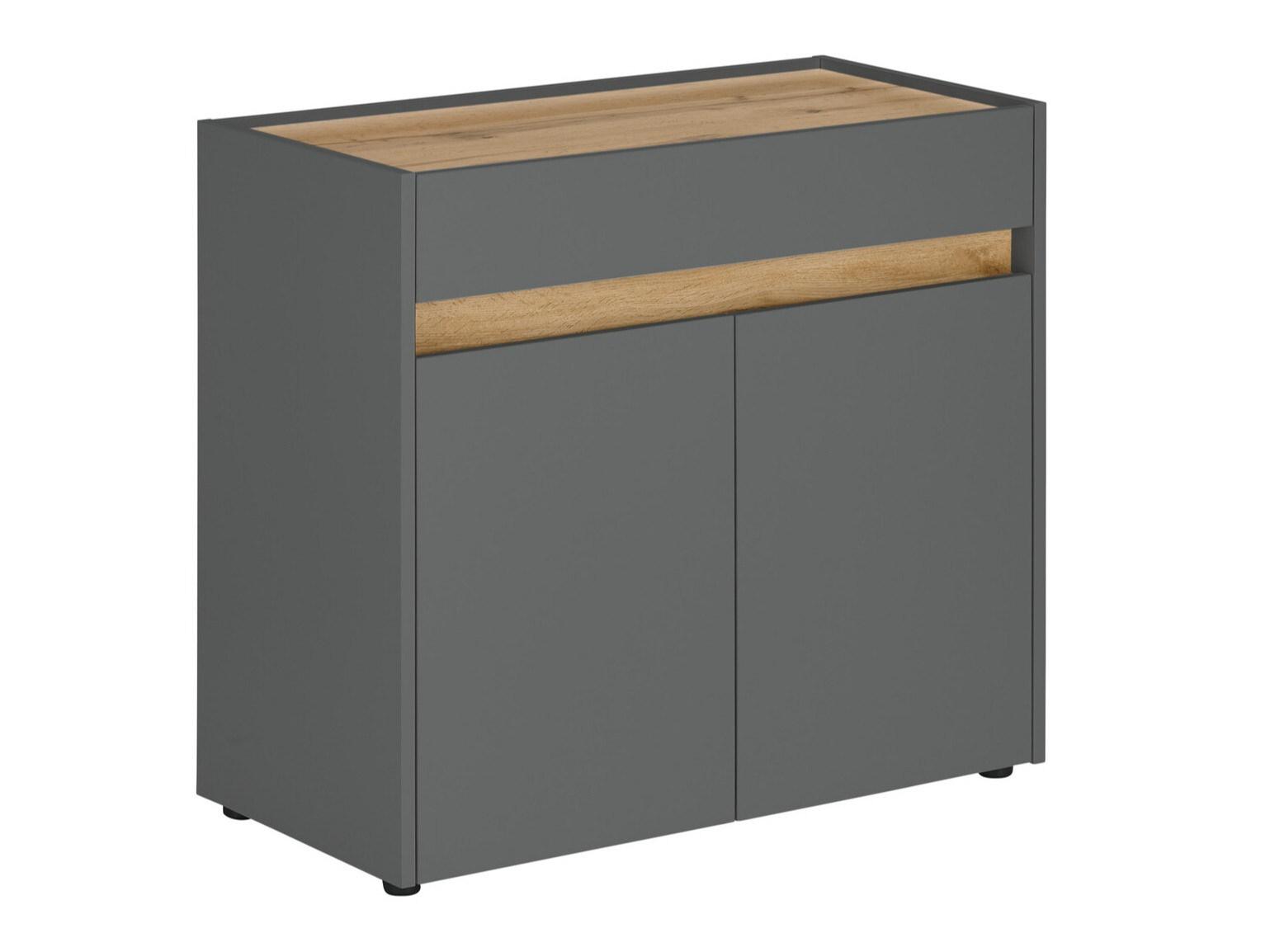 Komoda Elbsori 110 (Antracit + Hrast Votan)