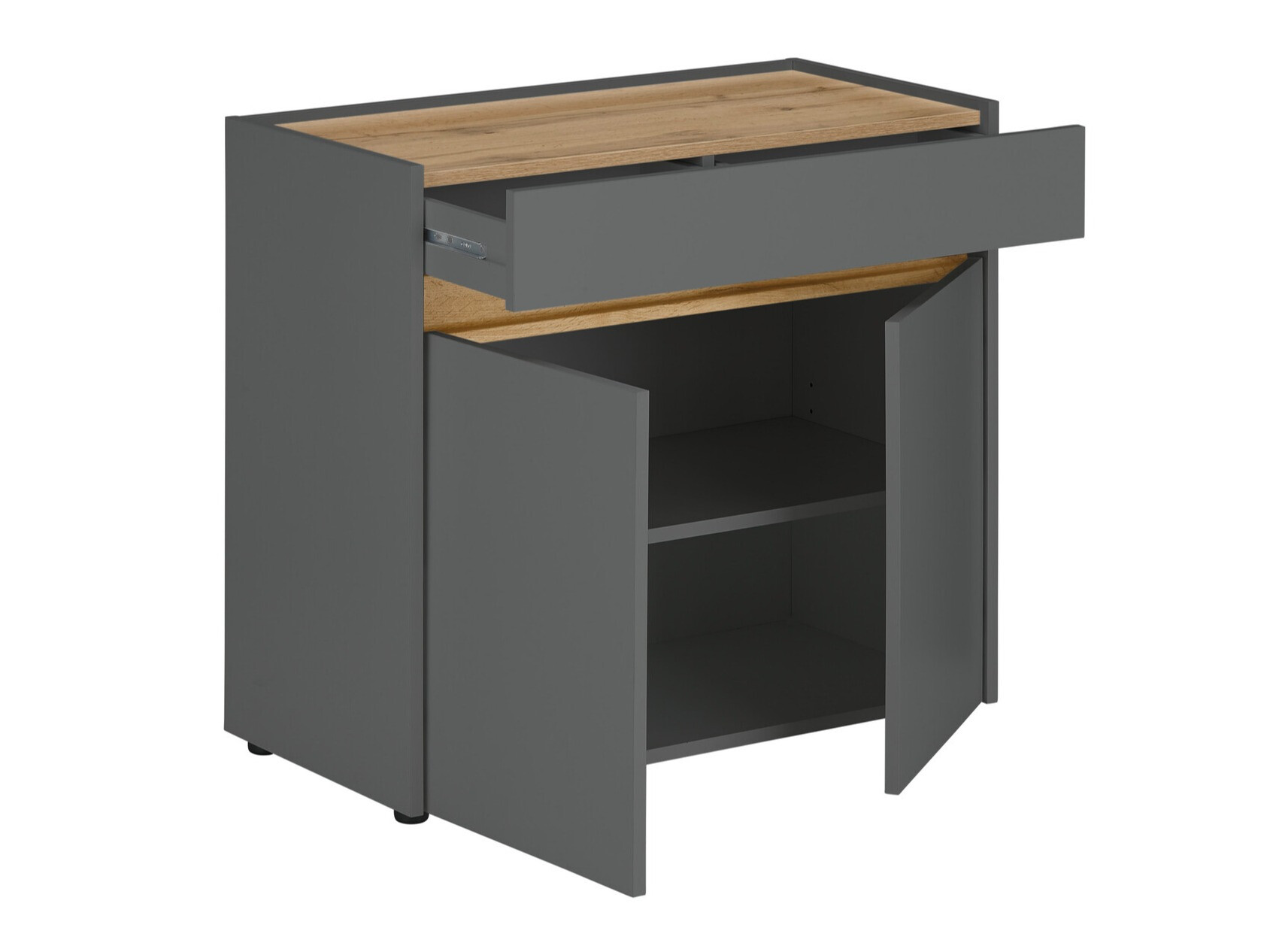Komoda Elbsori 110 (Antracit + Hrast Votan)