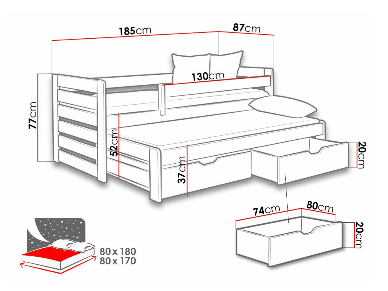 Krevet Henderson 127 (Bor)