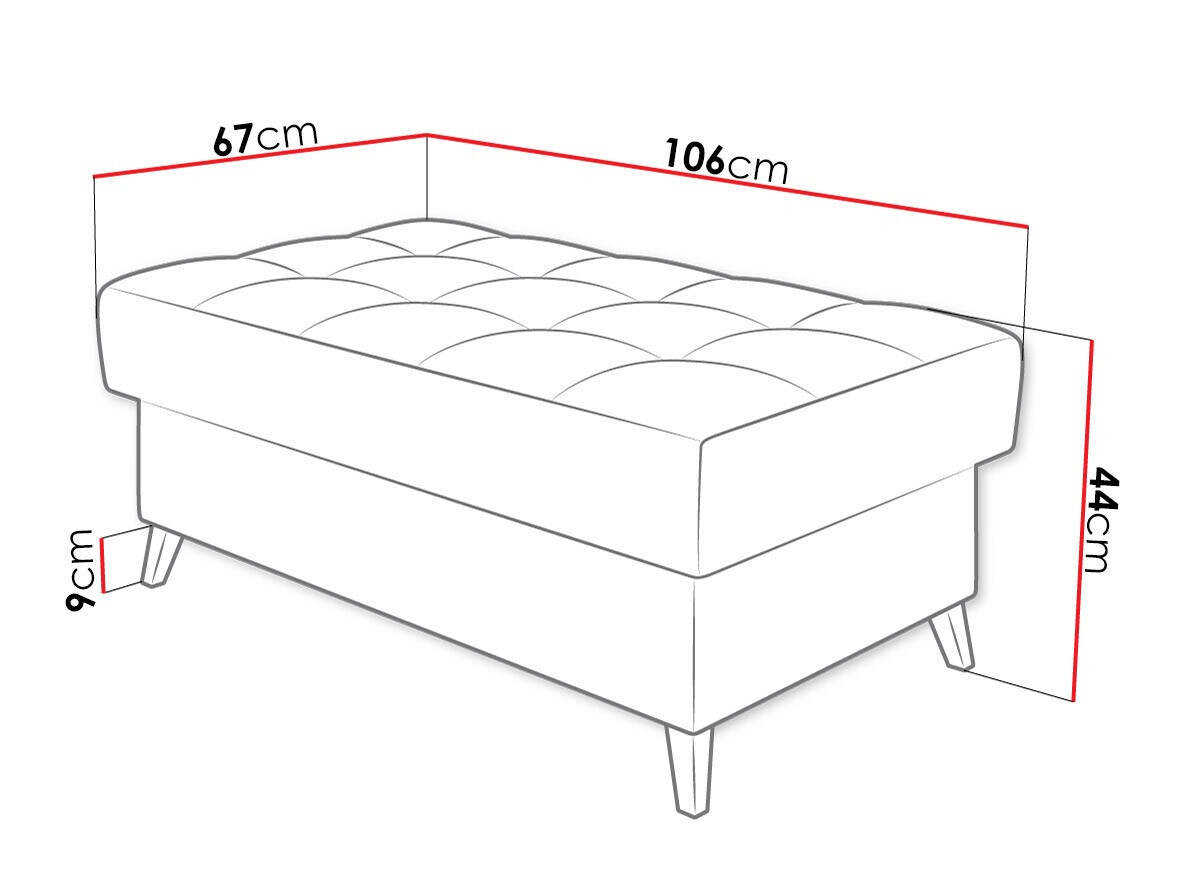Tapacirana klupa Comfivo 236 (Velo 633)