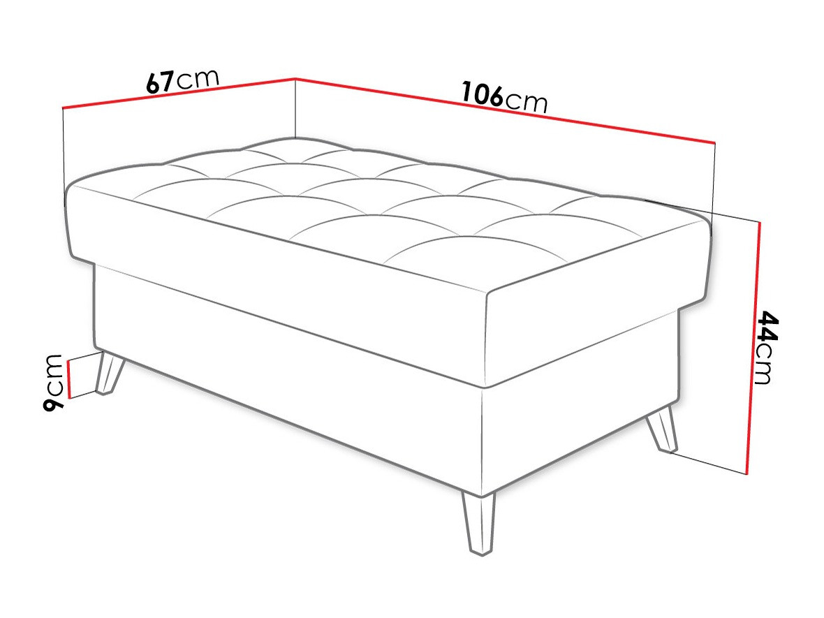 Tapacirana klupa Comfivo 236 (Velo 637)