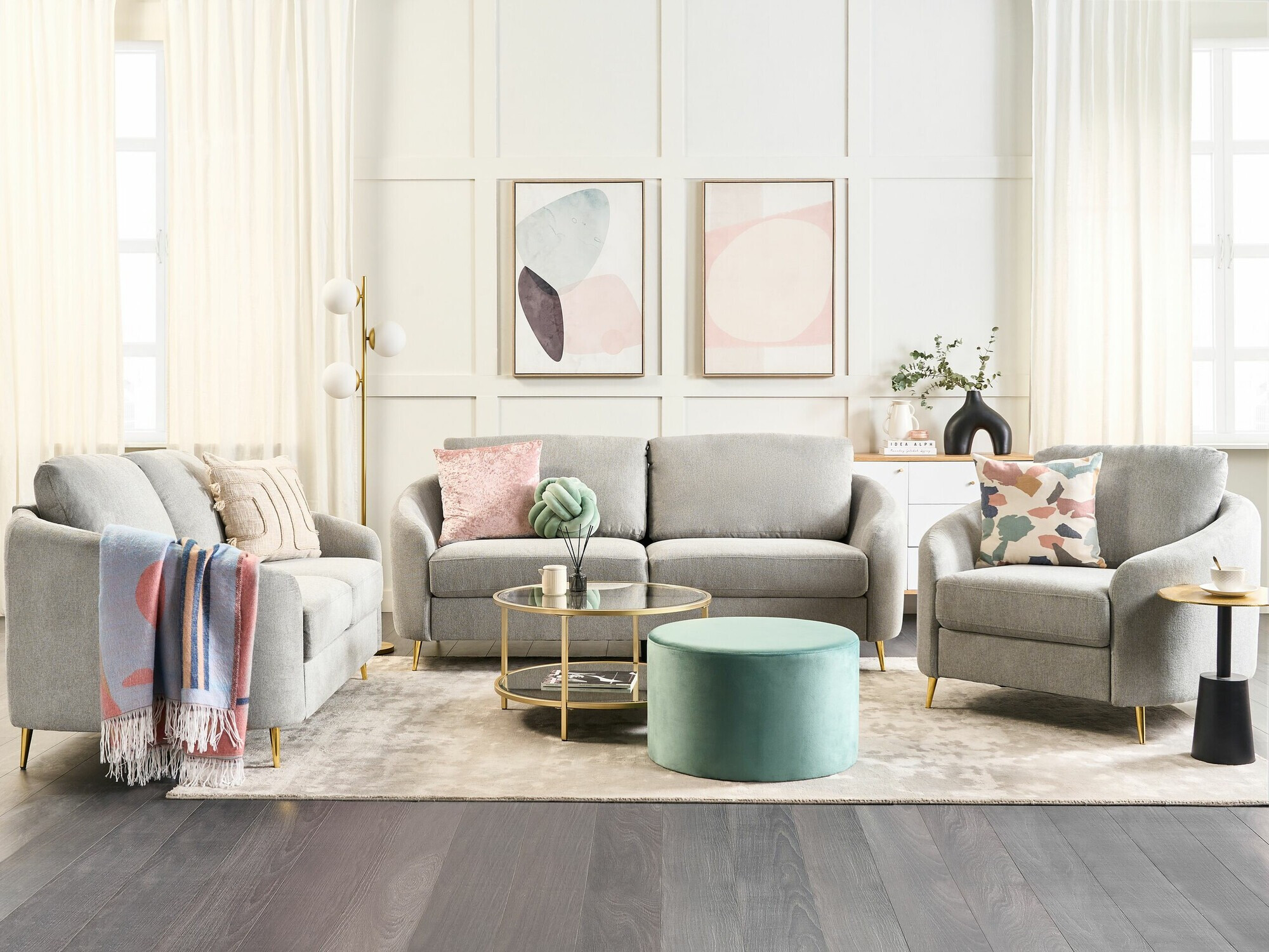 Sofa Berwyn 1802 (Sivo)