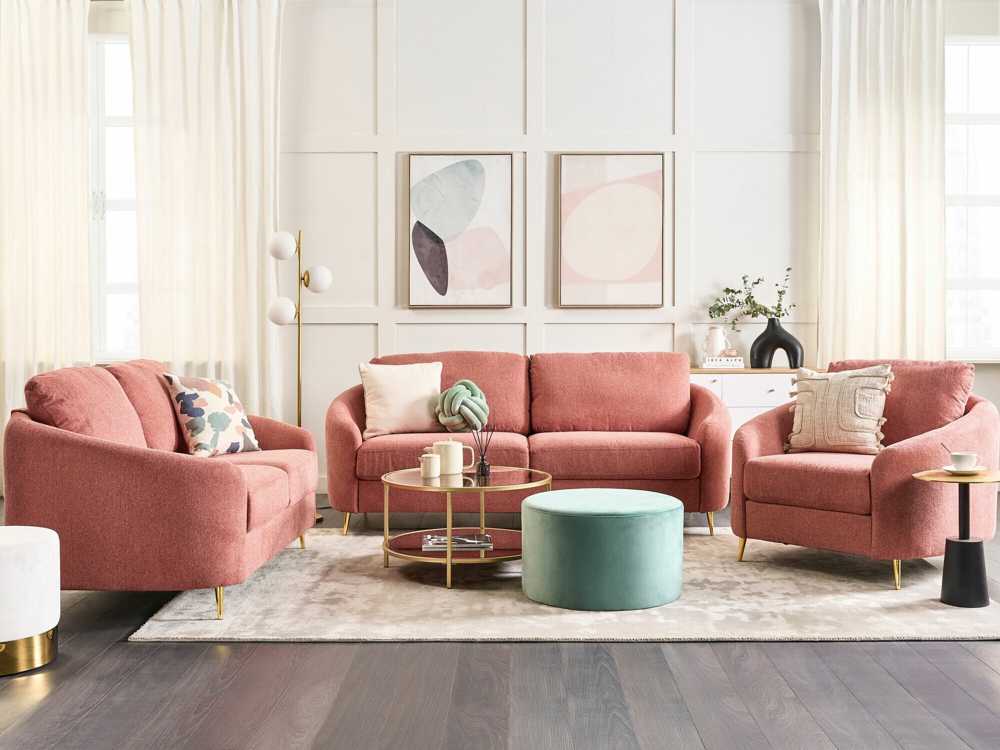 Sofa Berwyn 1803 (Ružičasta)