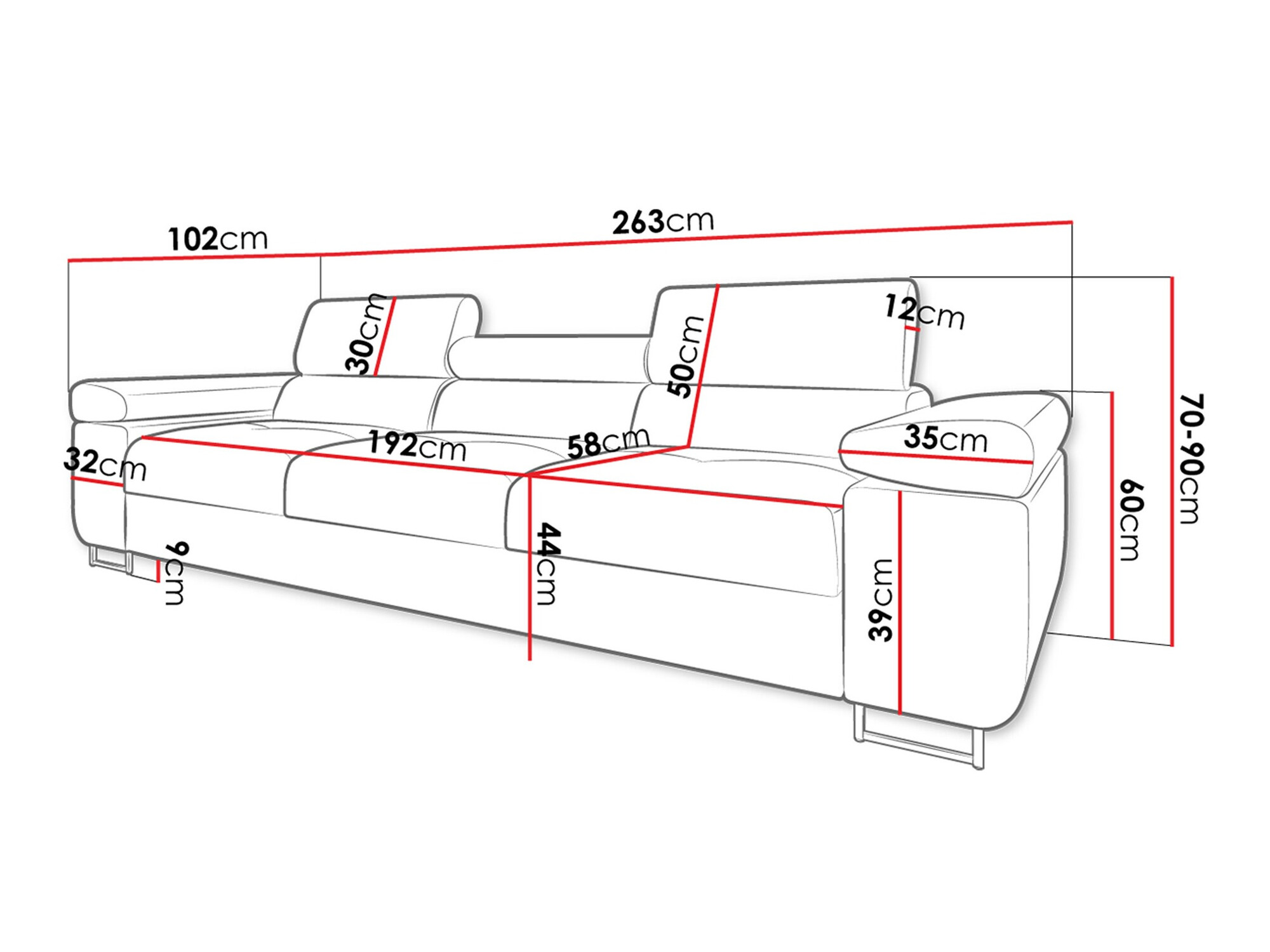 Sofa Comfivo Eliferu 104 (Soft 066 + Lux 03)