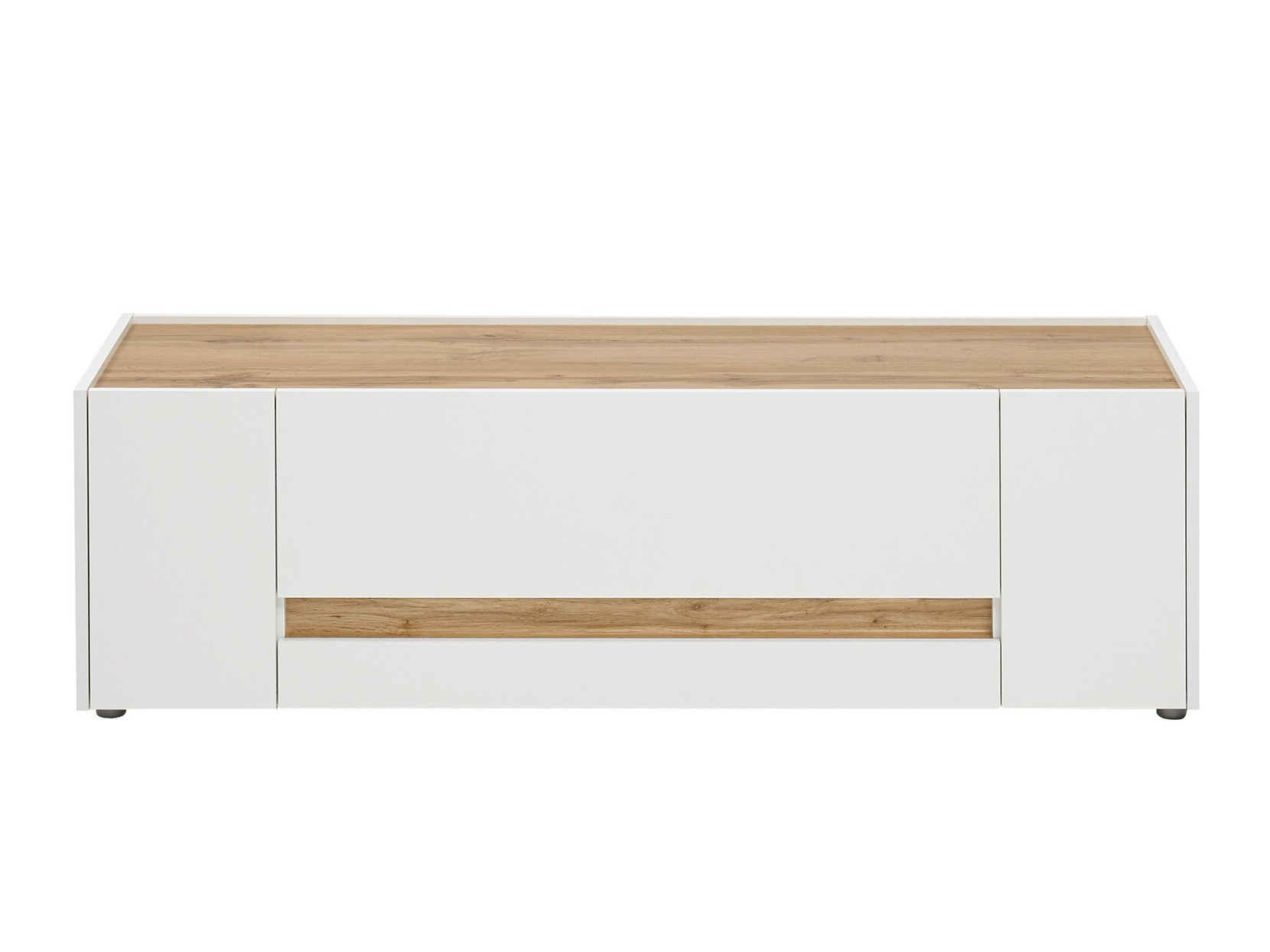 TV komoda Elbsori 114 (Belo + Hrast Votan)