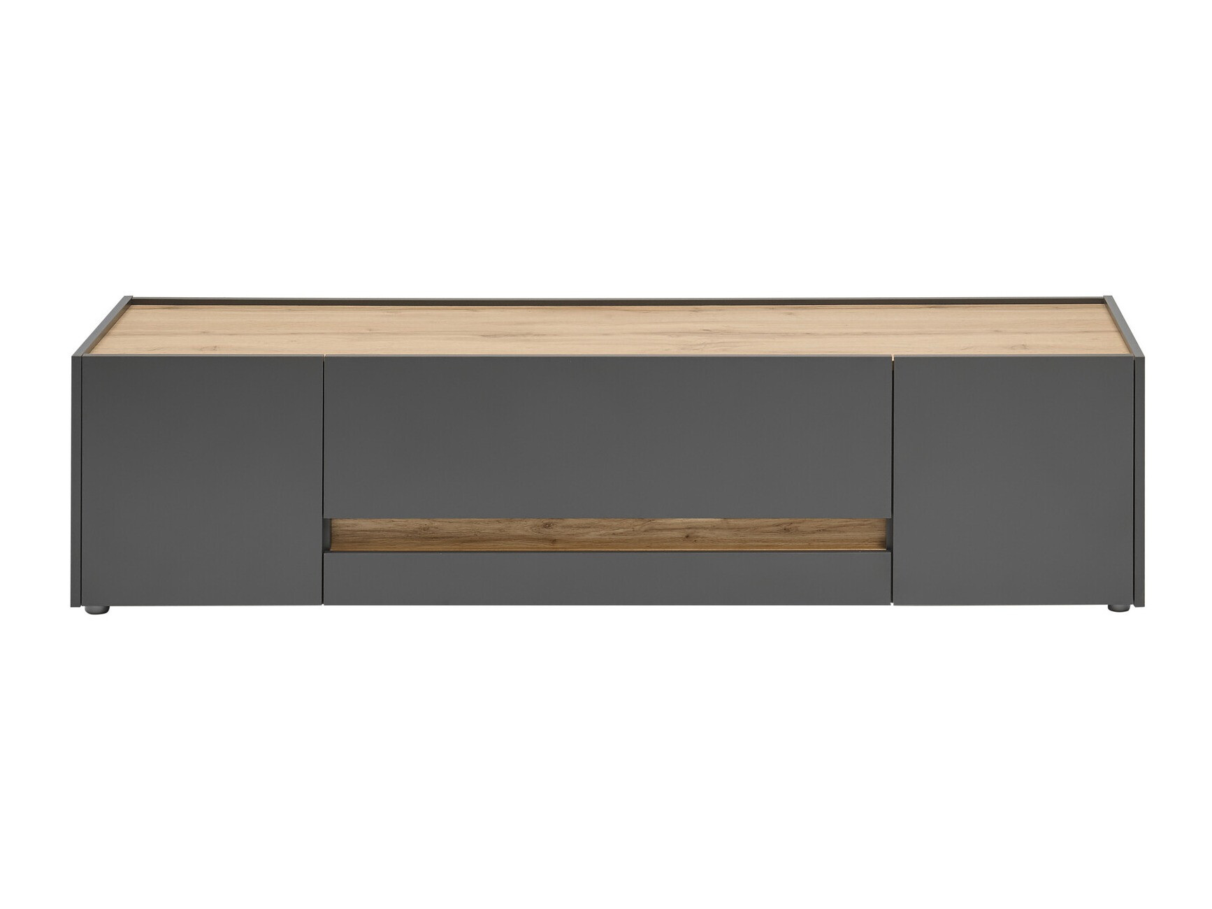 TV komoda Elbsori 115 (Antracit + Hrast Votan)