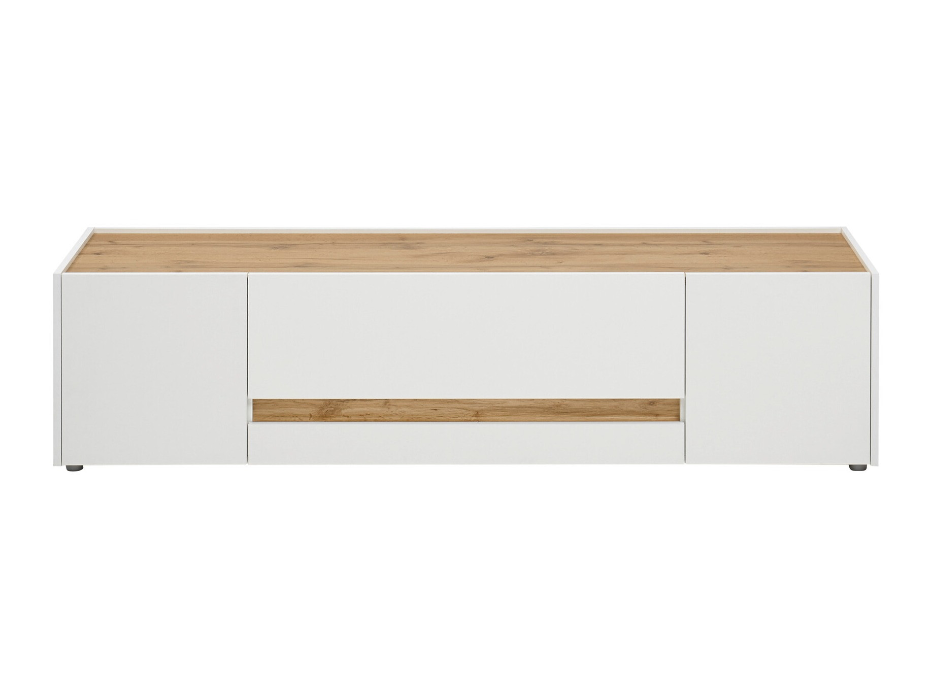 TV komoda Elbsori 115 (Belo + Hrast Votan)
