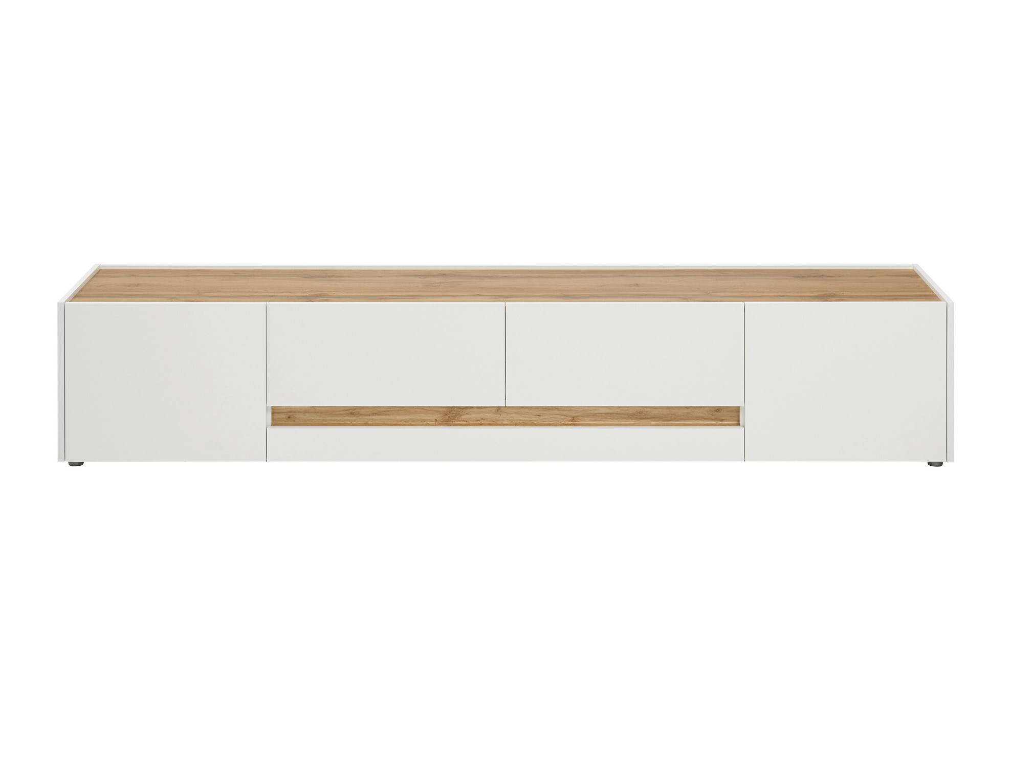 TV komoda Elbsori 116 (Belo + Hrast Votan)