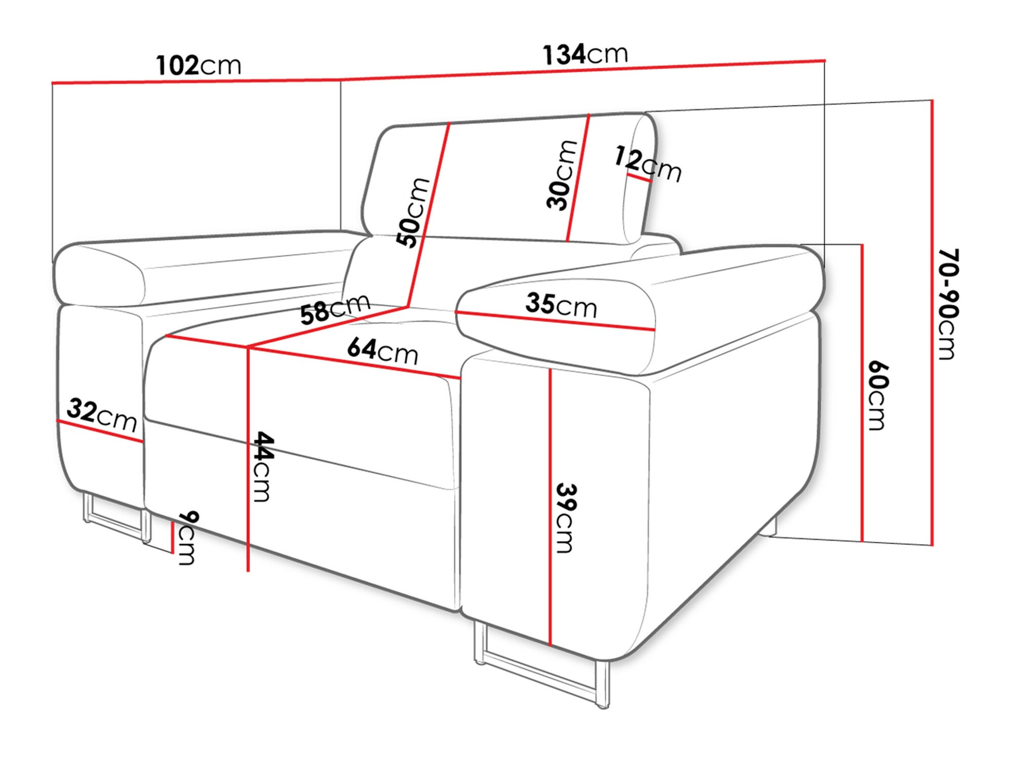 Fotelja Comfivo Eliferu 106 (Manila 26)