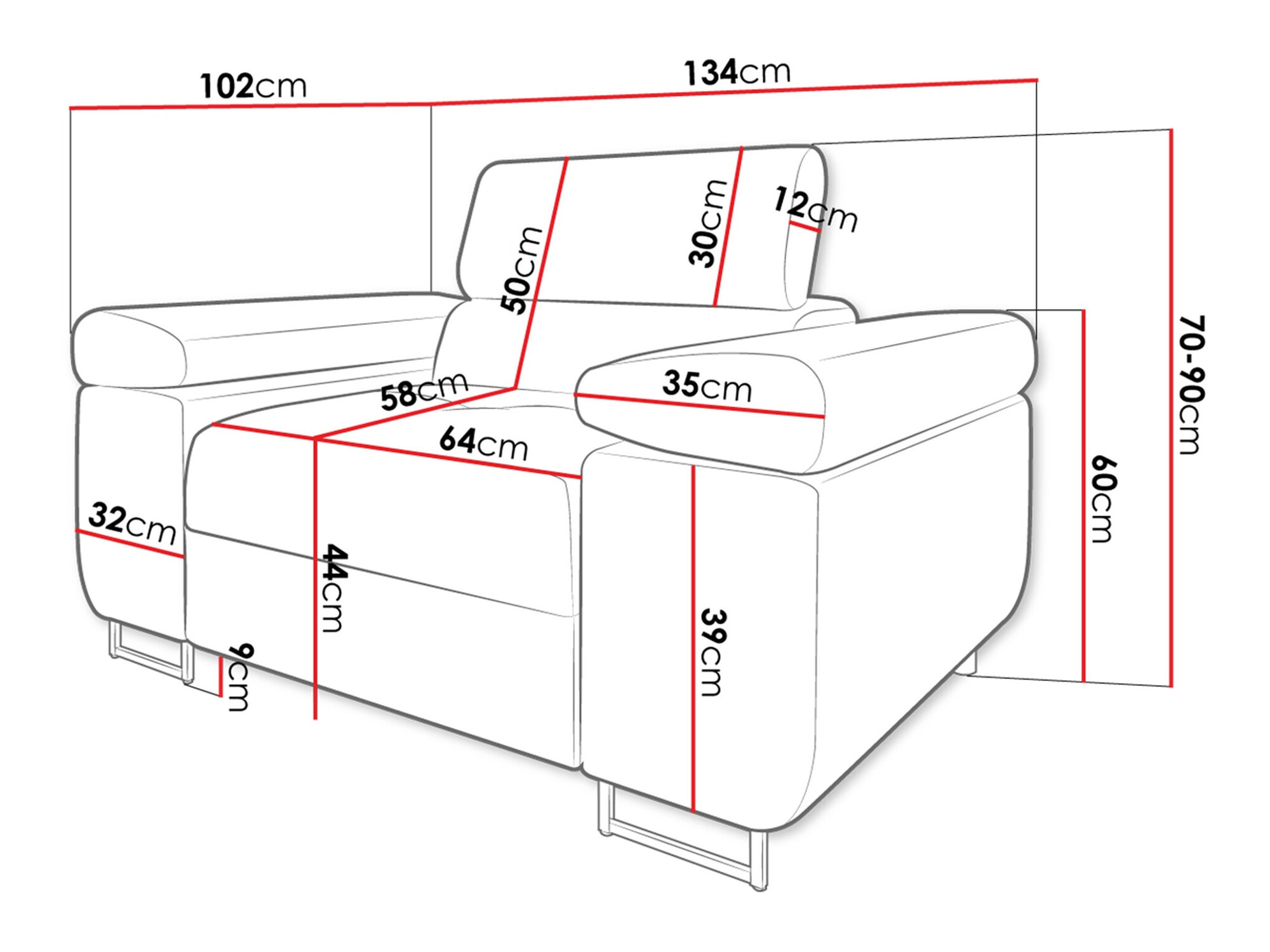 Fotelja Comfivo Eliferu 106 (Soft 011 + Lux 06)
