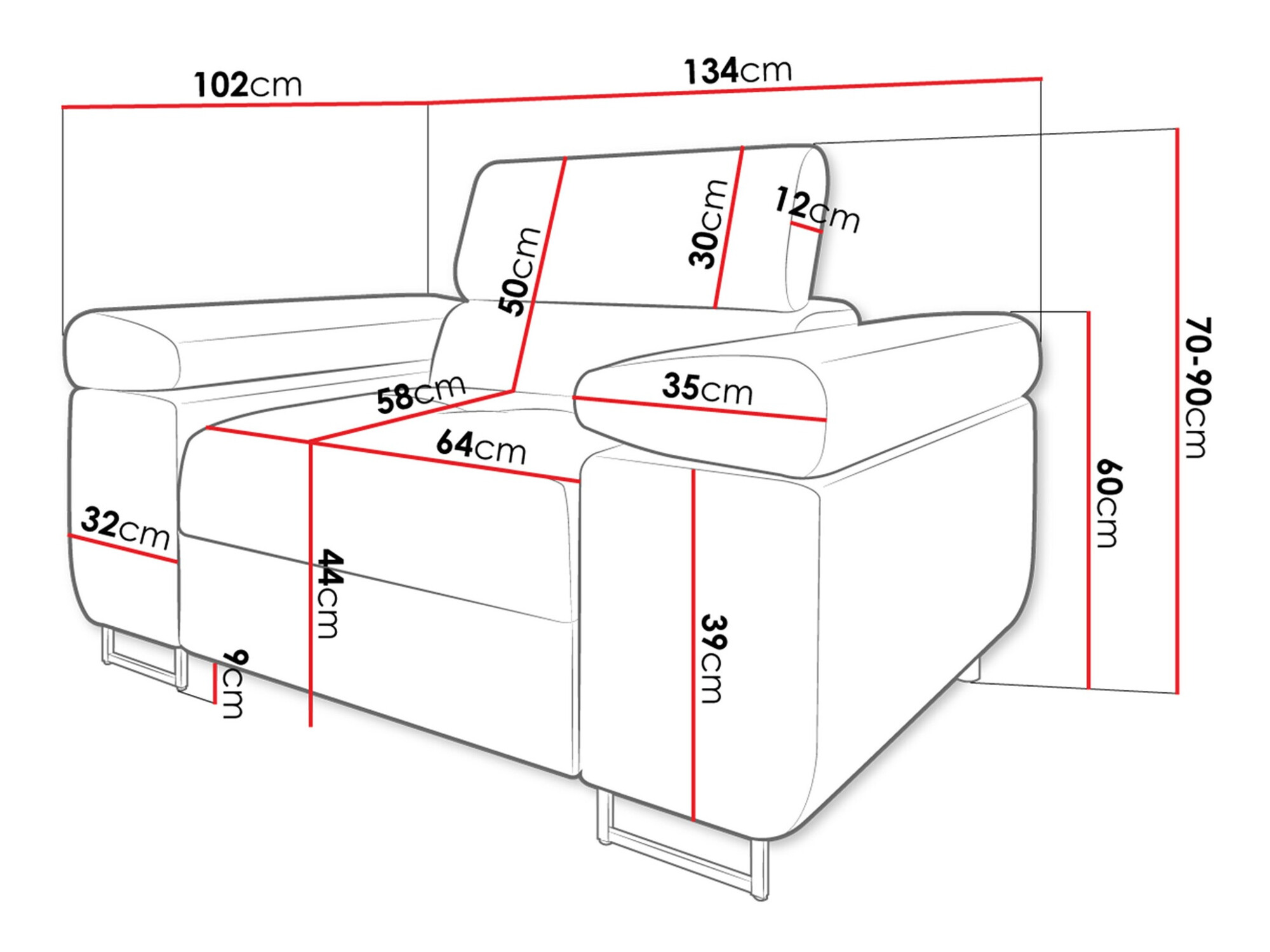 Fotelja Comfivo Eliferu 106 (Soft 029 + Lux 05)