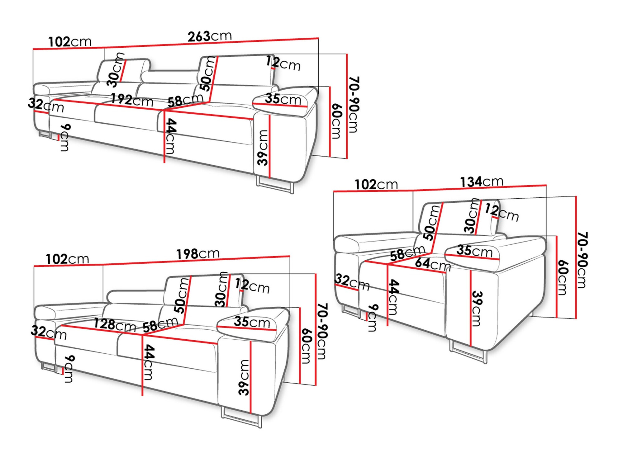 Tapaciran nameštaj set Comfivo Eliferu 107 (Poso 39)