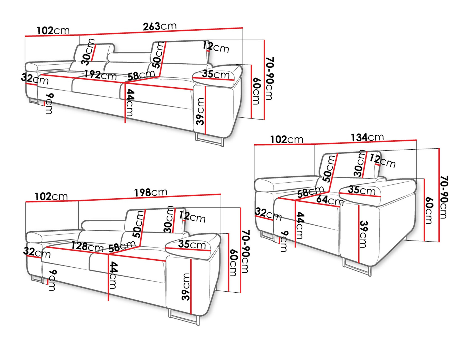 Tapaciran nameštaj set Comfivo Eliferu 107 (Poso 47)