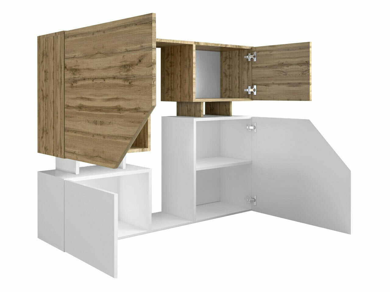 Ormarić Comfivo Daldune 101 (Вотан храст + Belo)