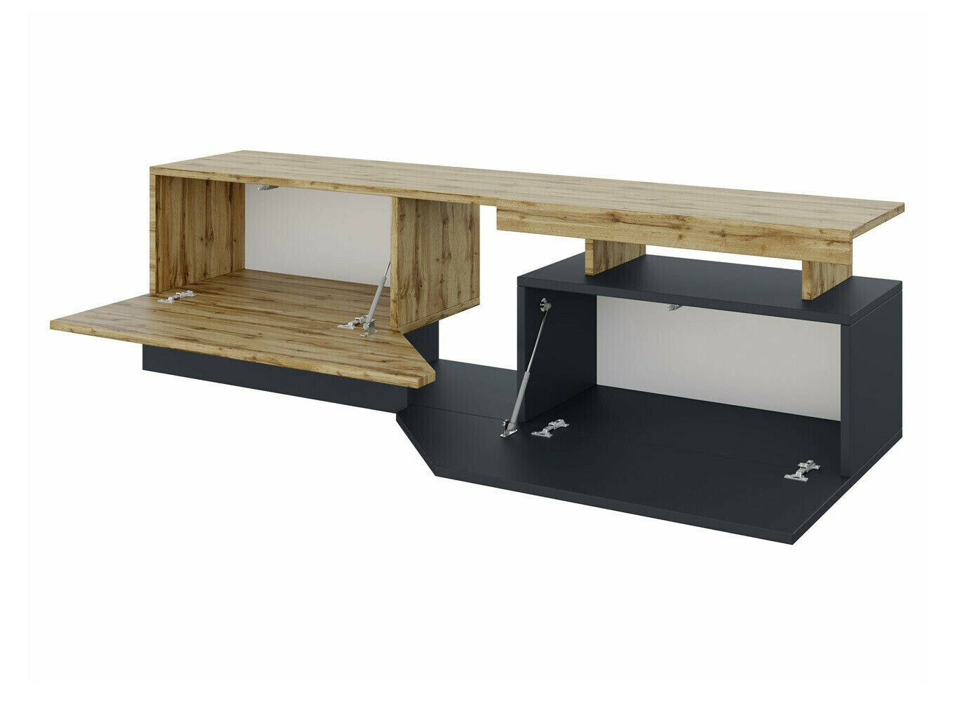 TV sto Comfivo Daldune 100 (Belo + Вотан храст)