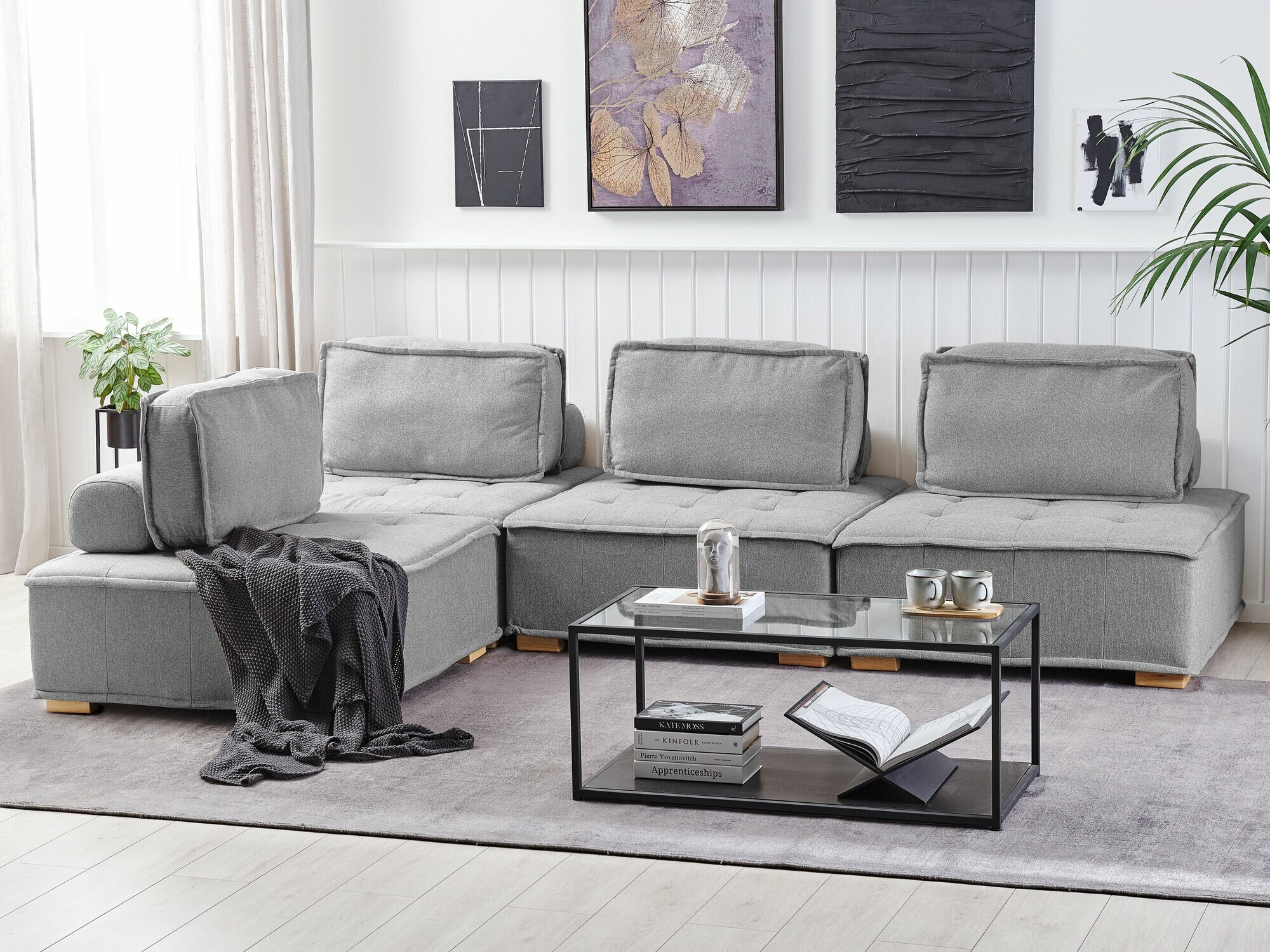 Modularna fotelja Berwyn 1806 (Sivo)