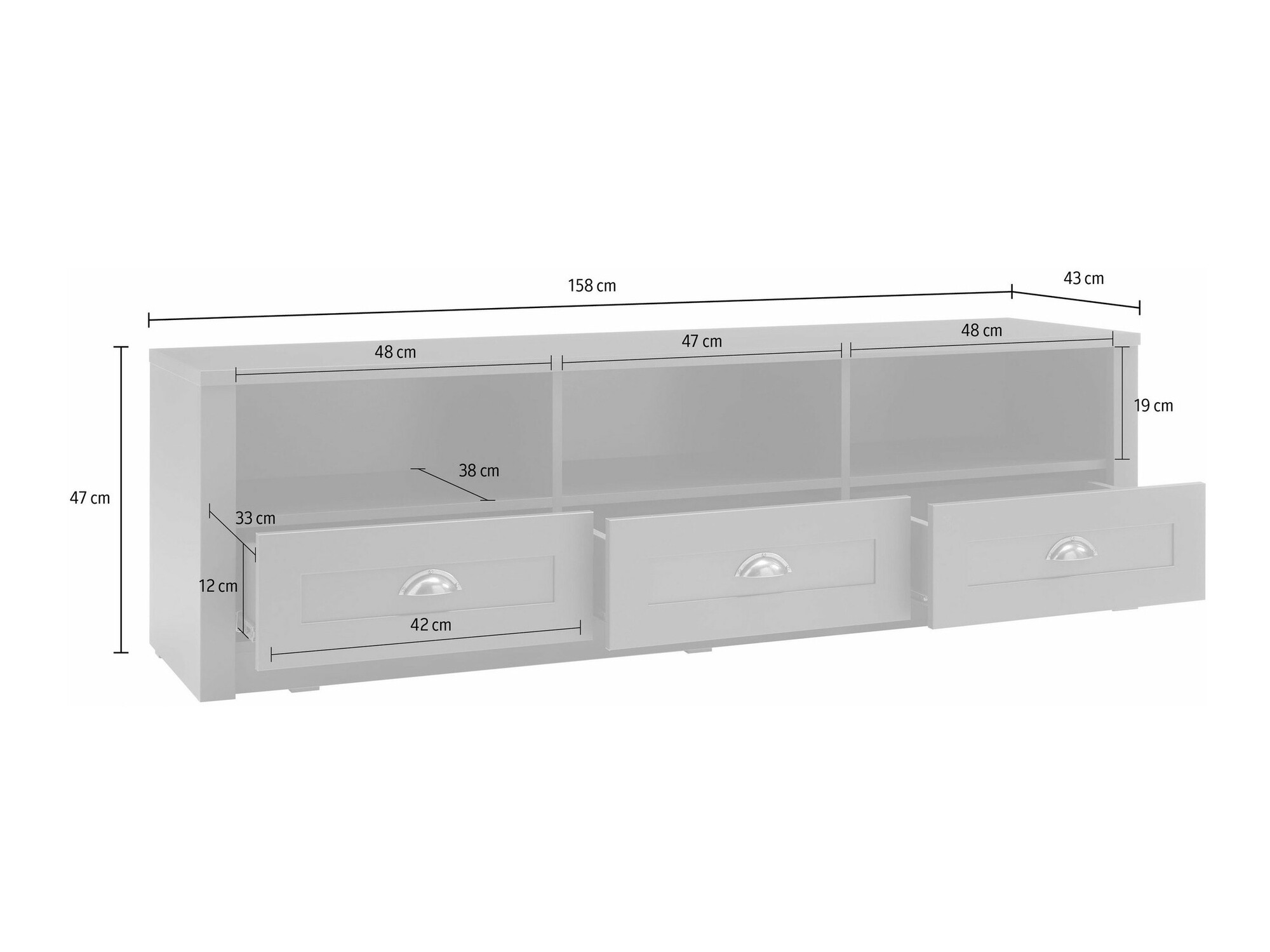 TV komoda Evalira 100