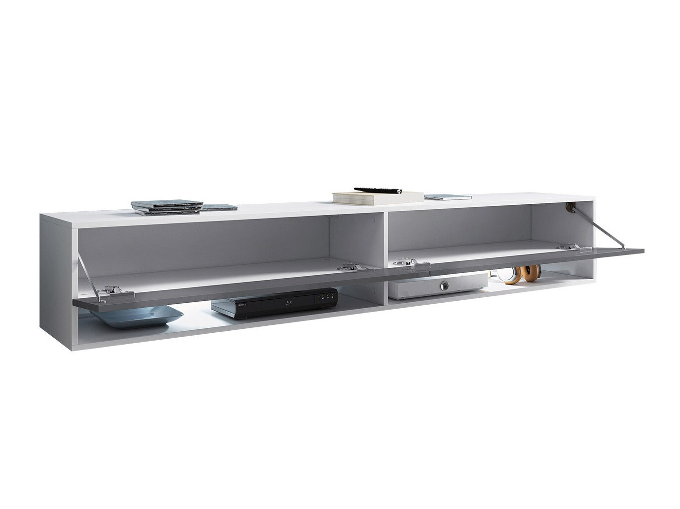 TV komoda Sarasota 119 (Grafit + Crno)