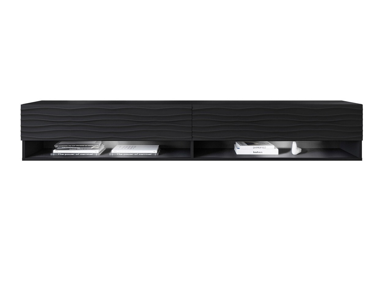 TV komoda Sarasota 119 (Grafit + Crno)