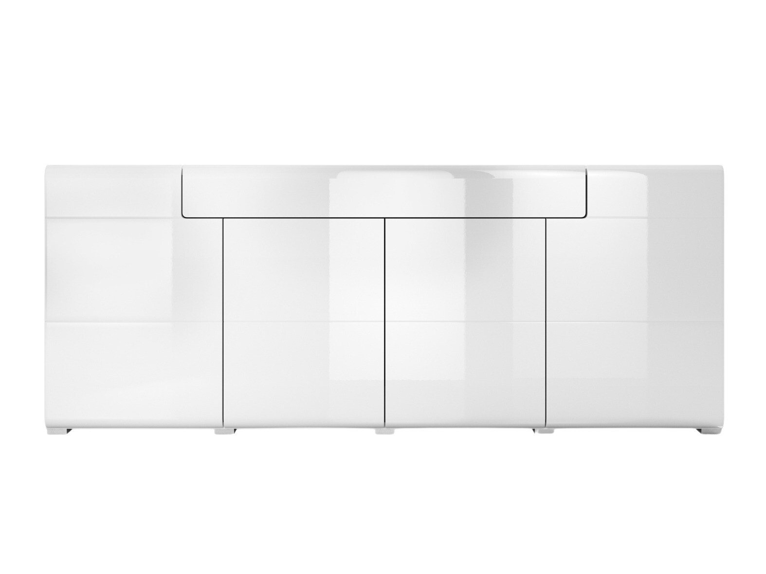 Komoda Torsone 102 (Belo + Sjajno belo)