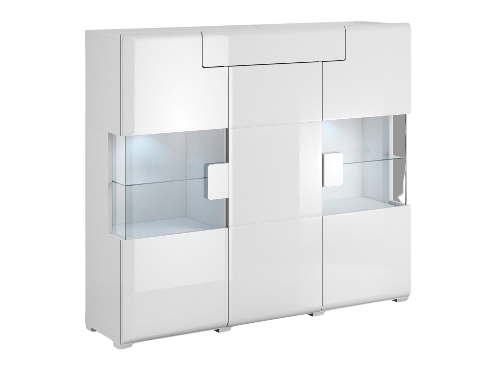 Ormarić Torsone 100 (Belo + Sjajno belo)