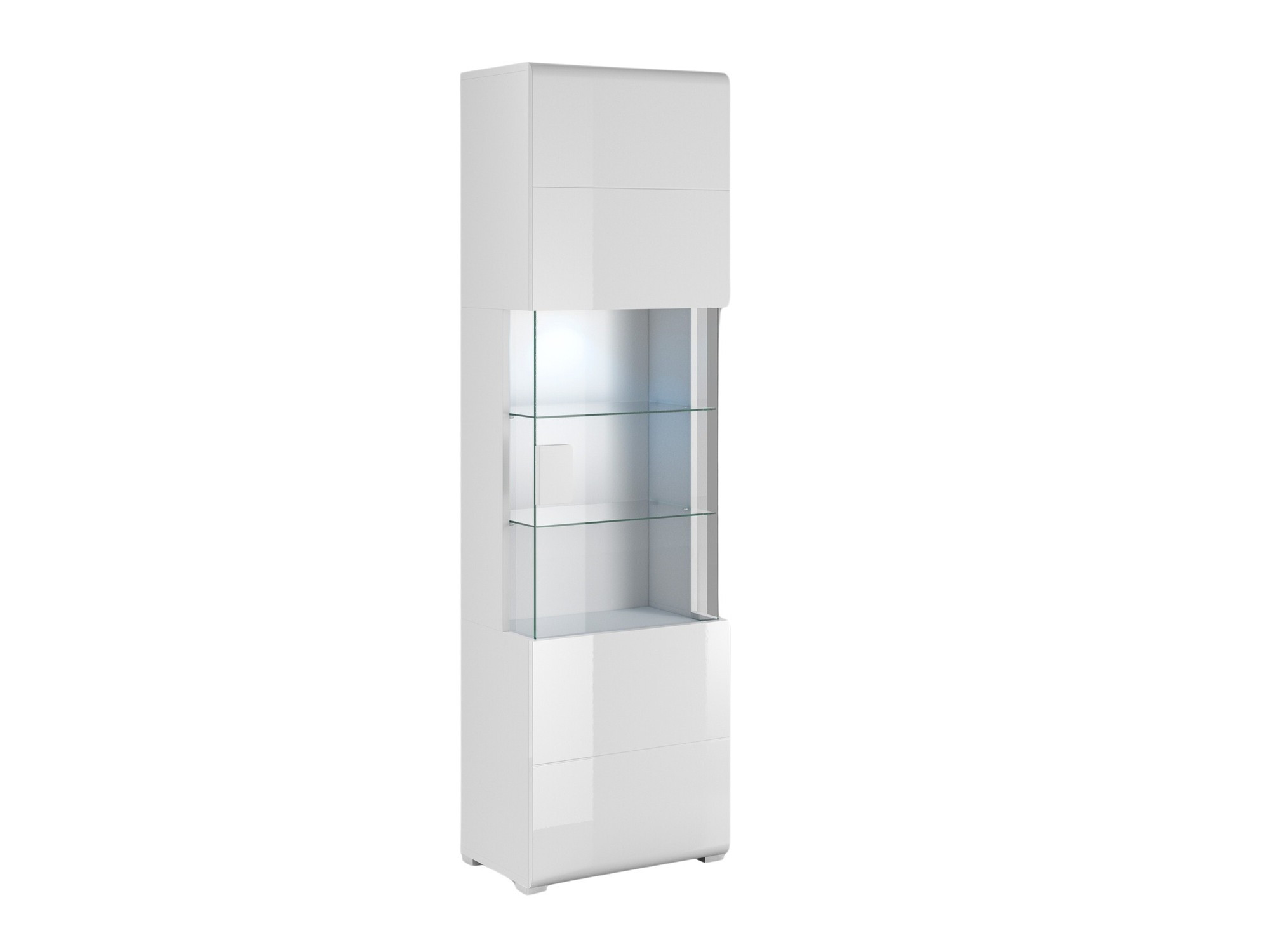 Polica Torsone 103 (Belo + Sjajno belo)