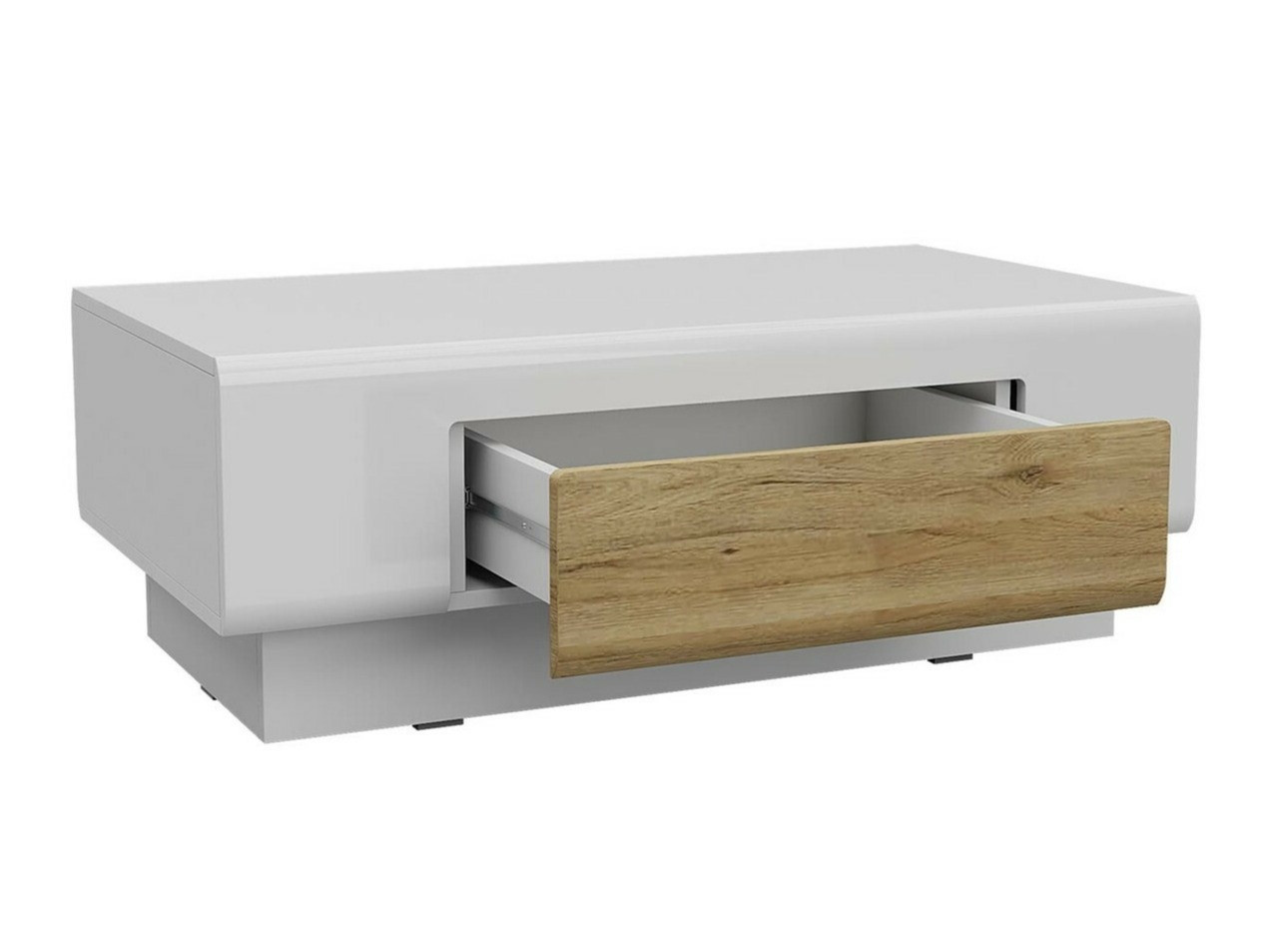 Stočić za kafu Torsone 111 (Belo + Sjajno belo)