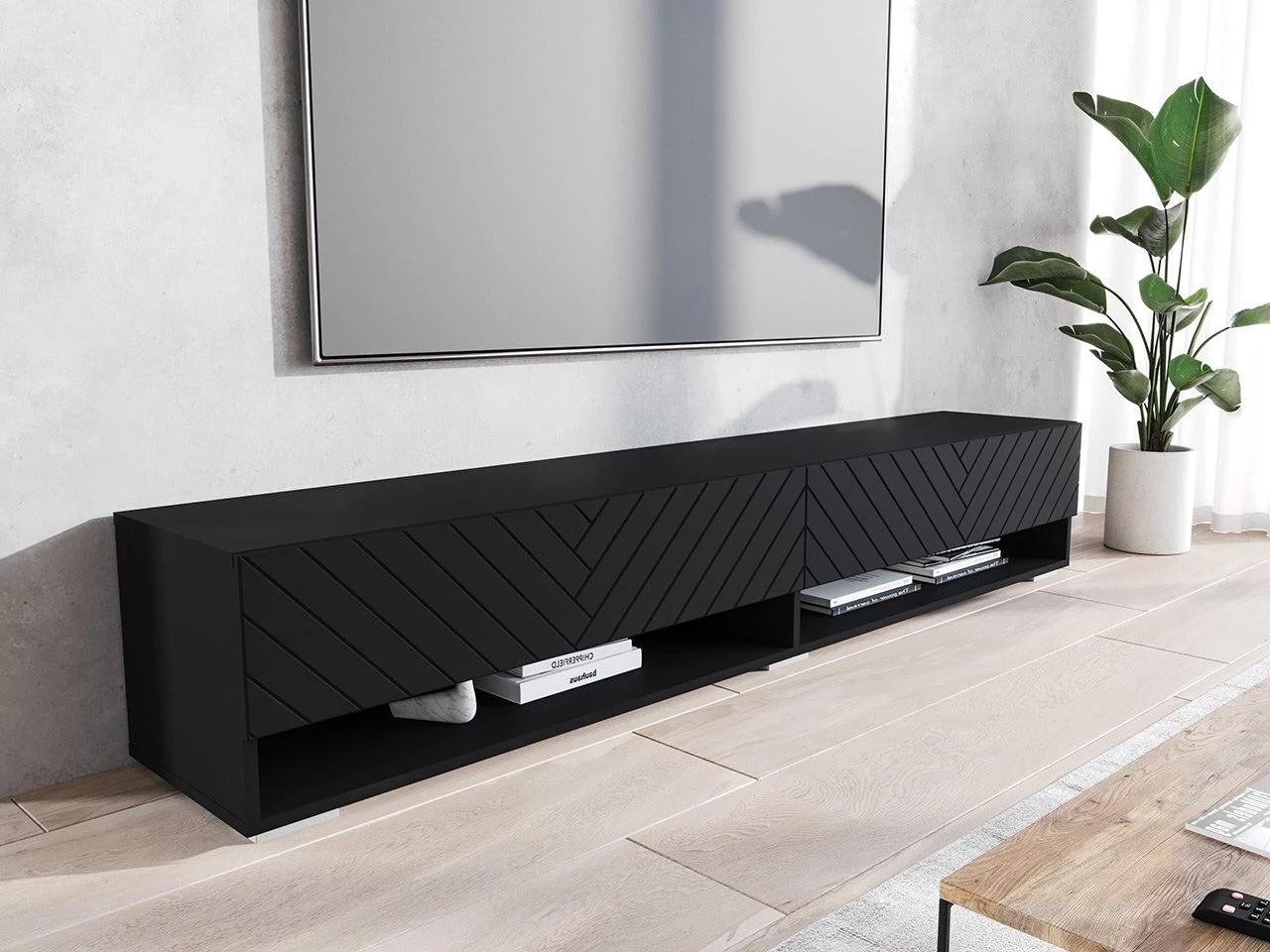 TV komoda Sarasota 119 (Crno + Grafit)