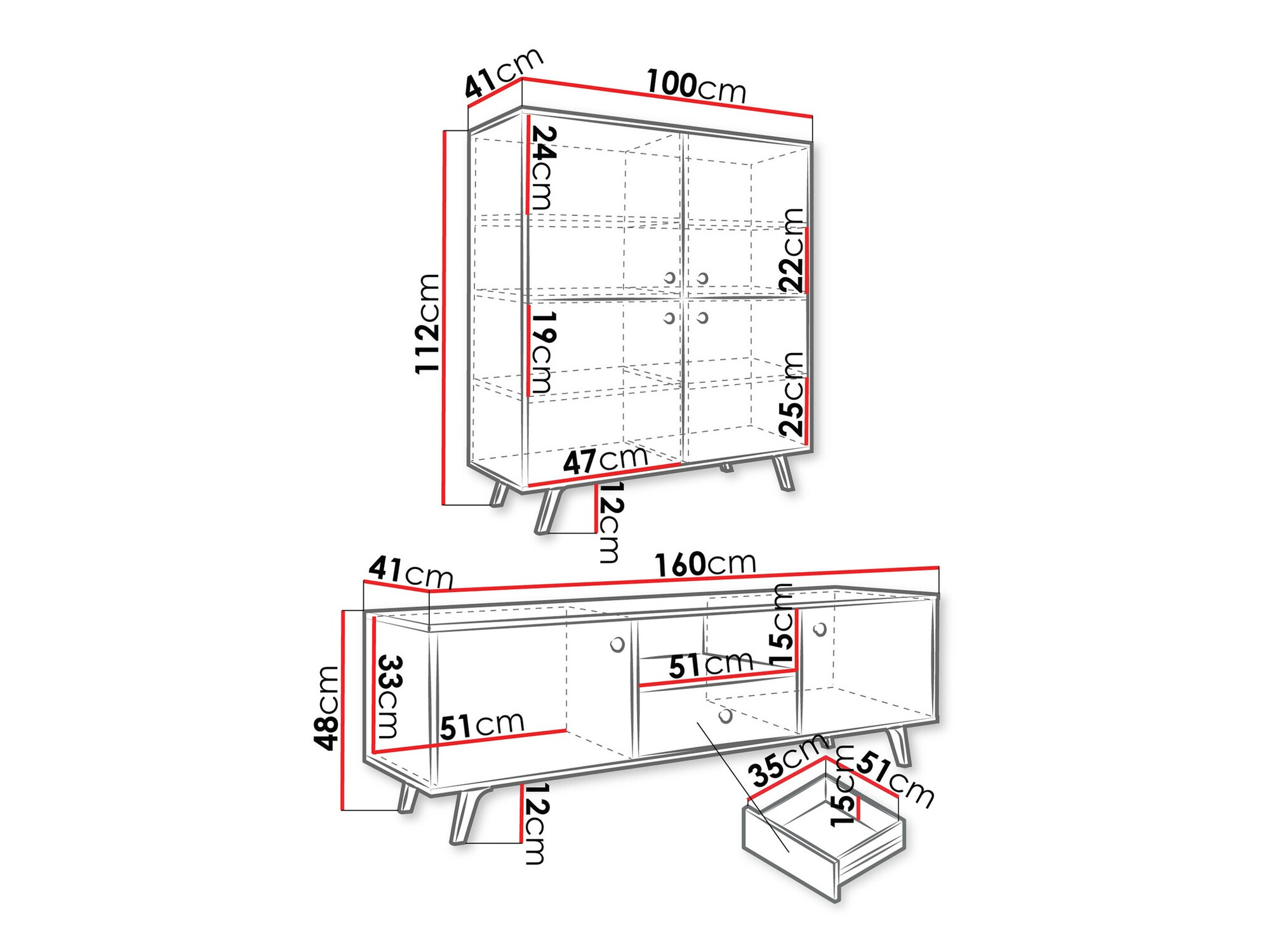 Set za dnevnu sobu Monfera 105 (Belo)