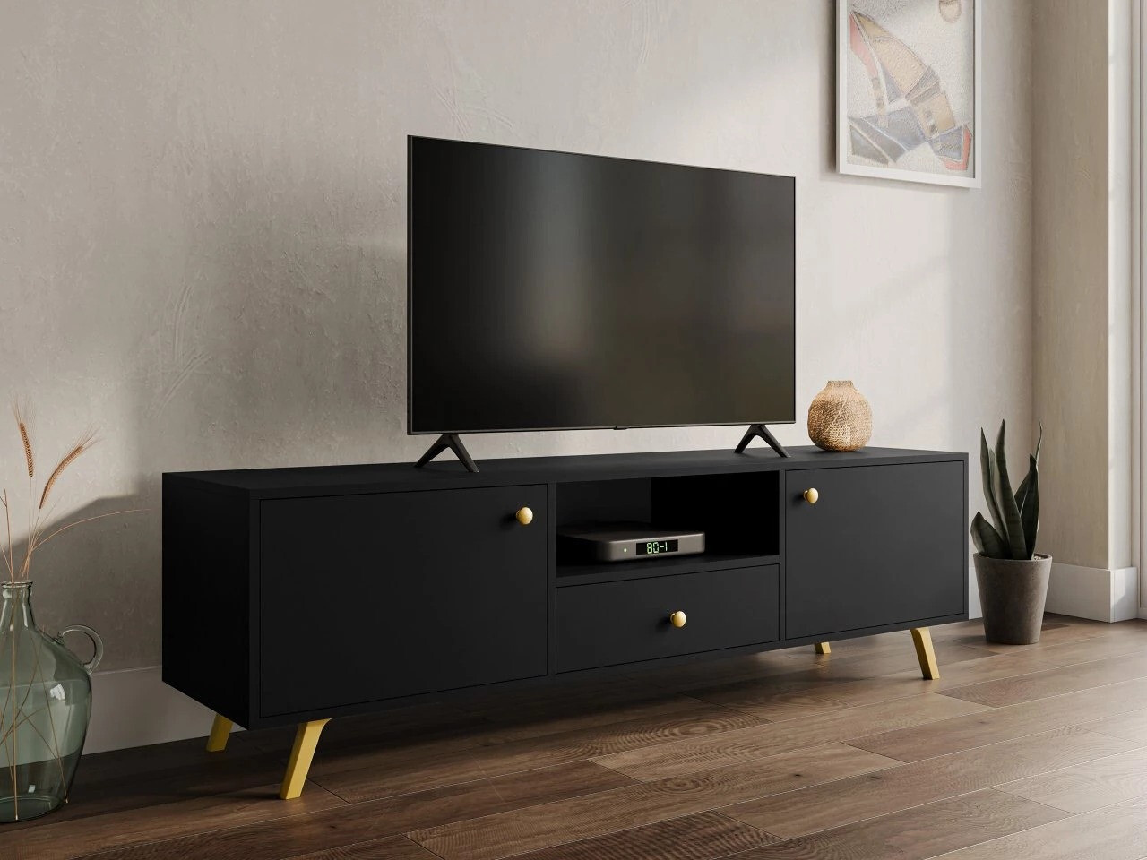 TV komoda Monfera 104 (Crno)