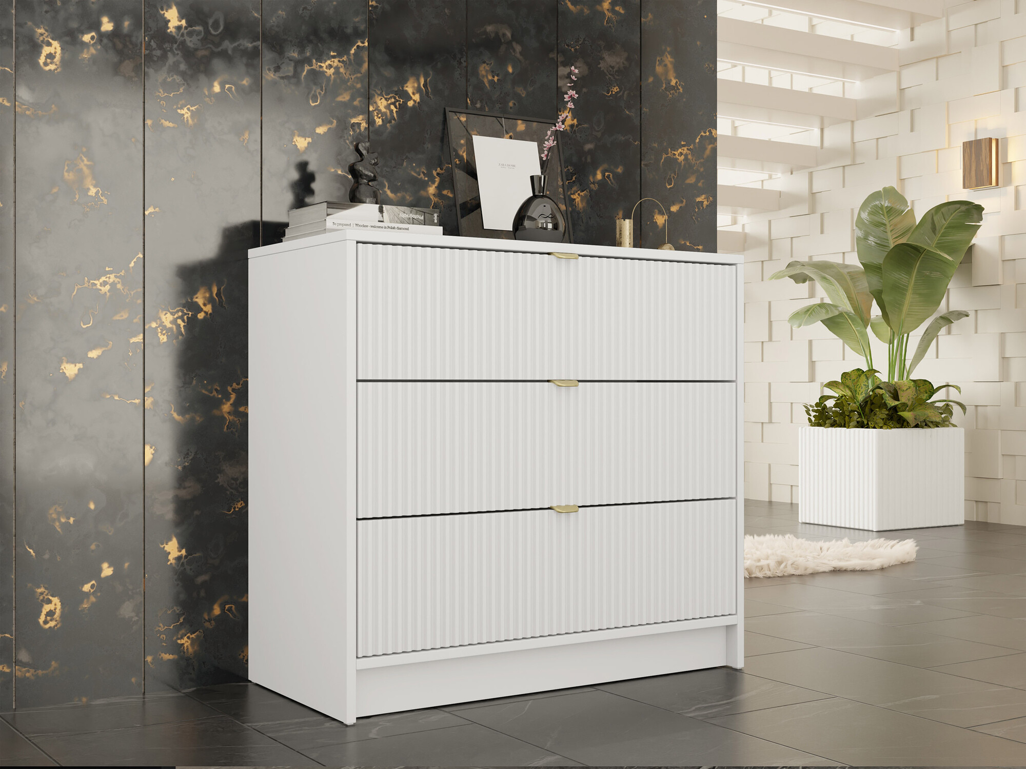Komoda Comfivo Papilio I (Belo)